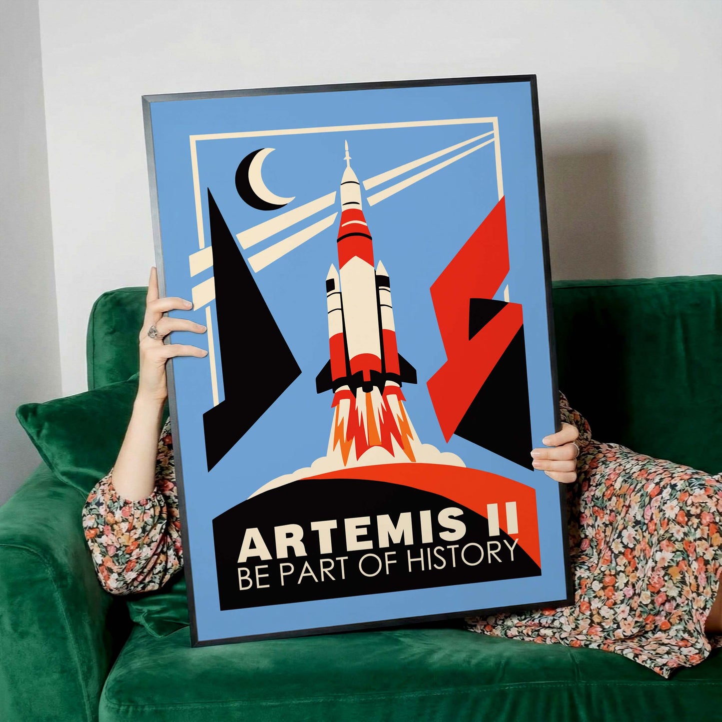 Artemis II NASA Rocket Launch Poster