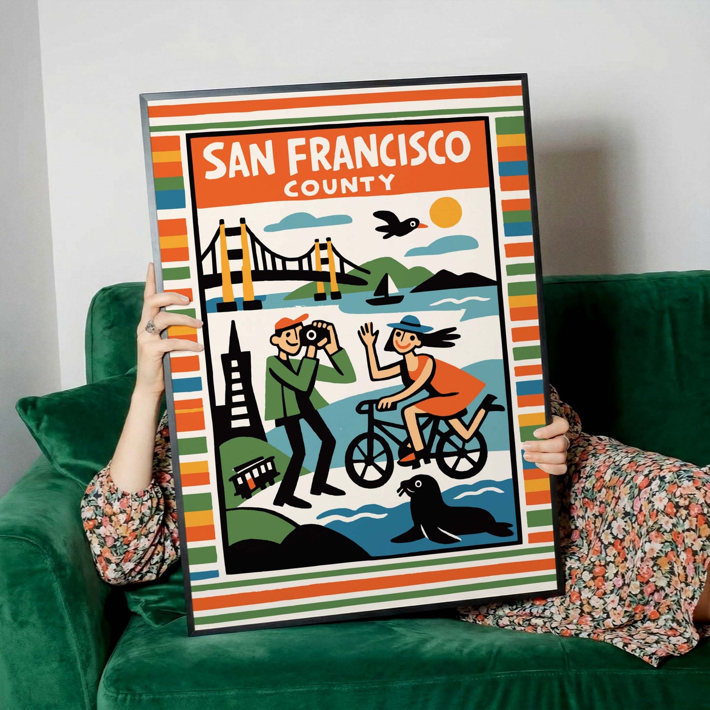 San Francisco County Travel Poster