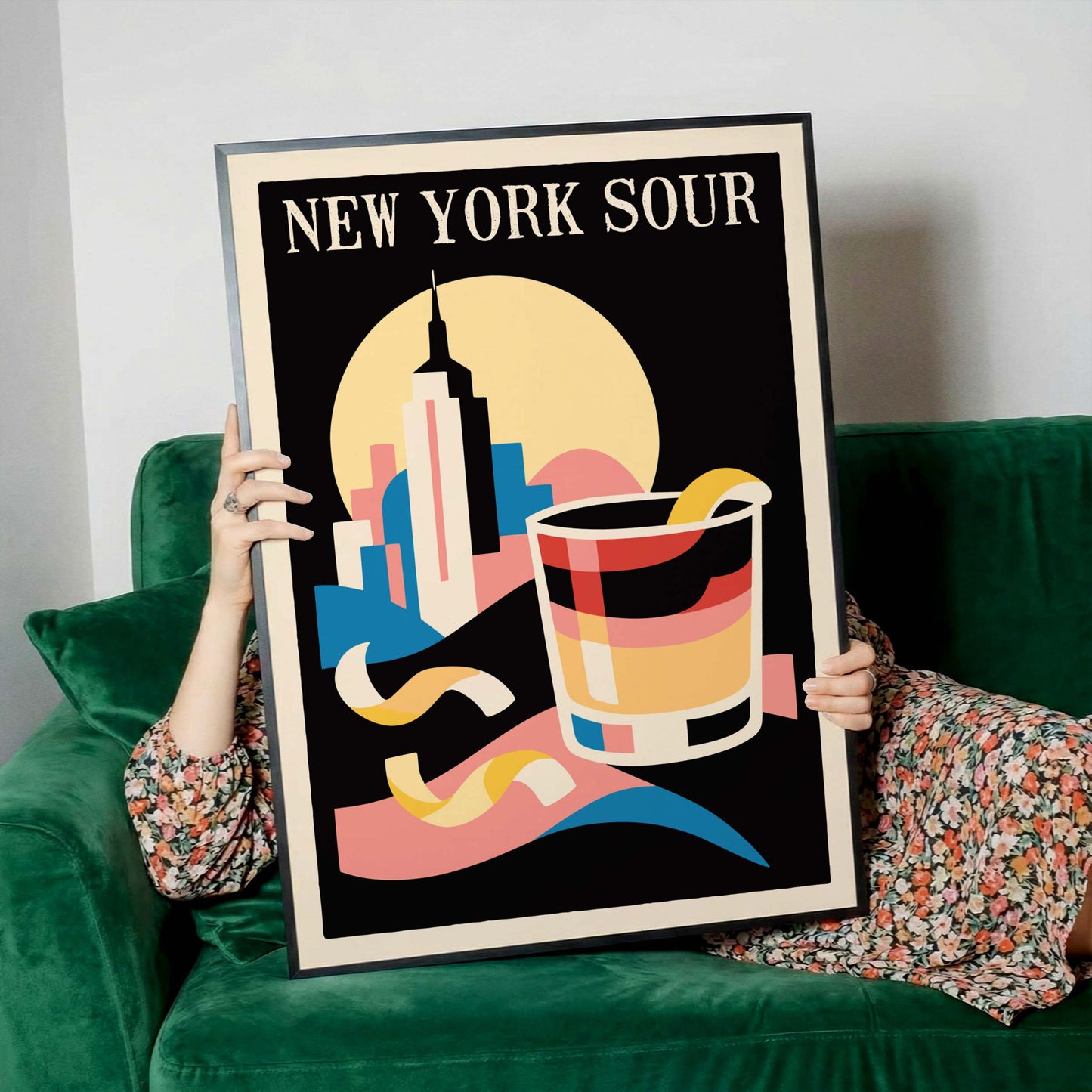 New York Sour Cocktail Print
