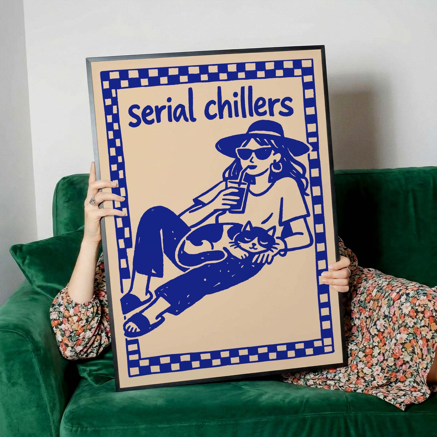 Serial Chillers Relaxing Poster Print