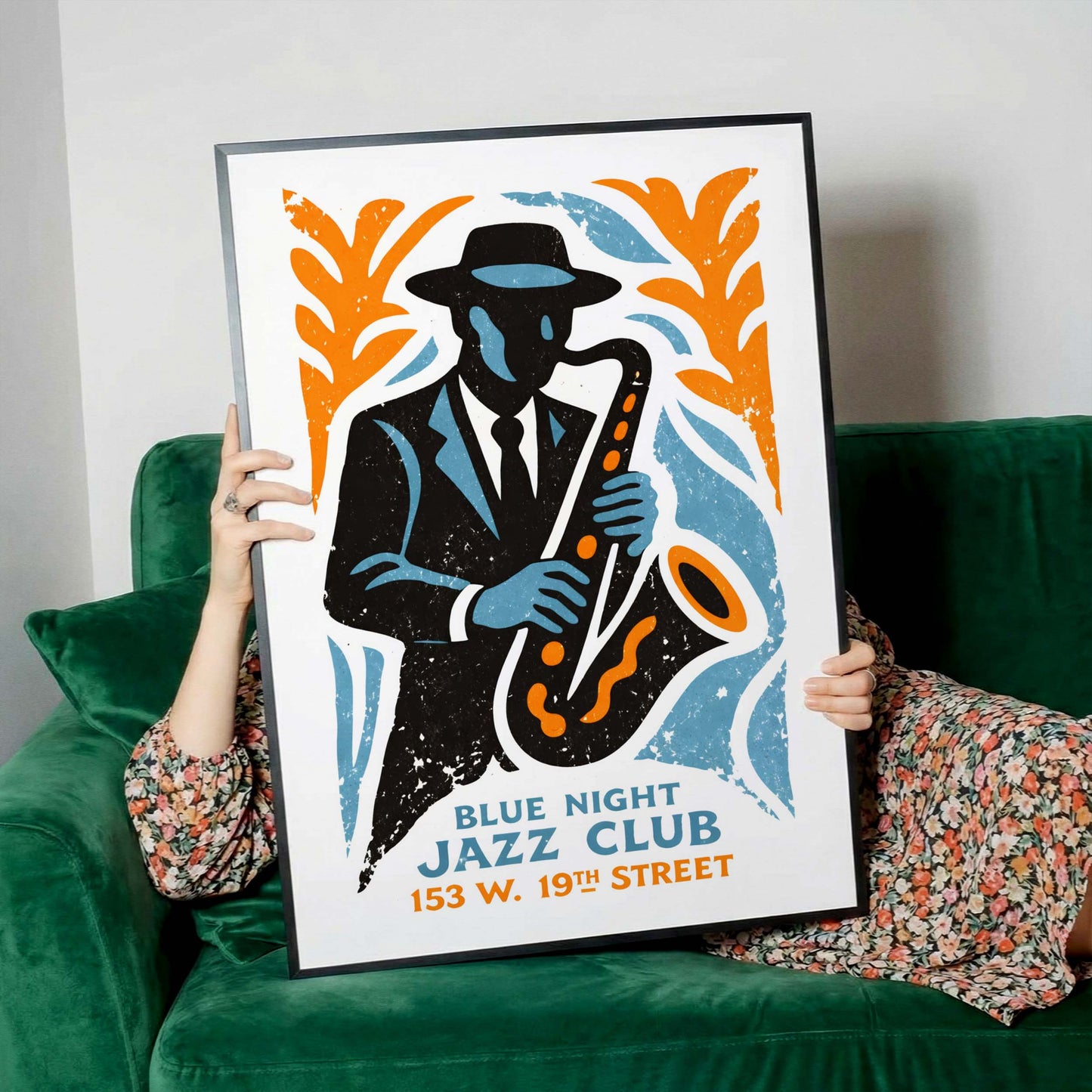 Blue Night Jazz Club Poster