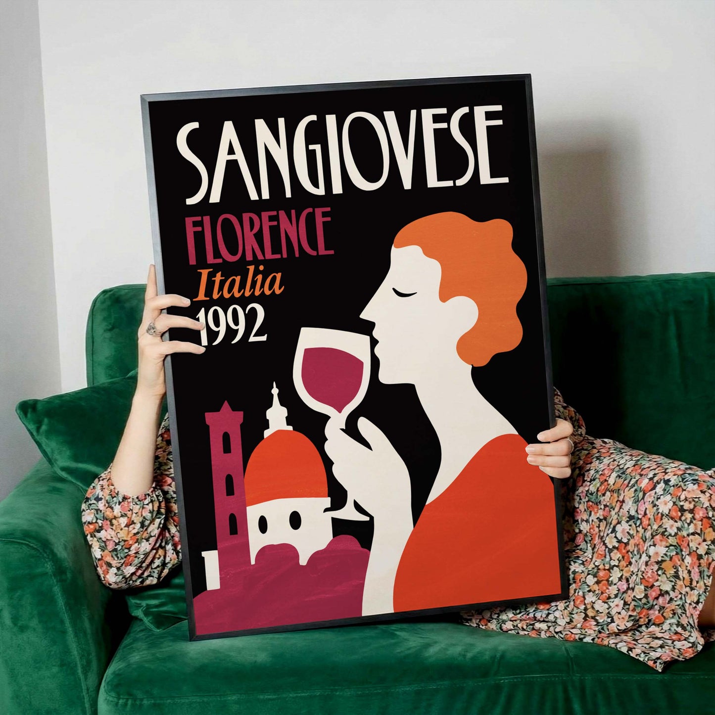 Sangiovese Florence Wine Print