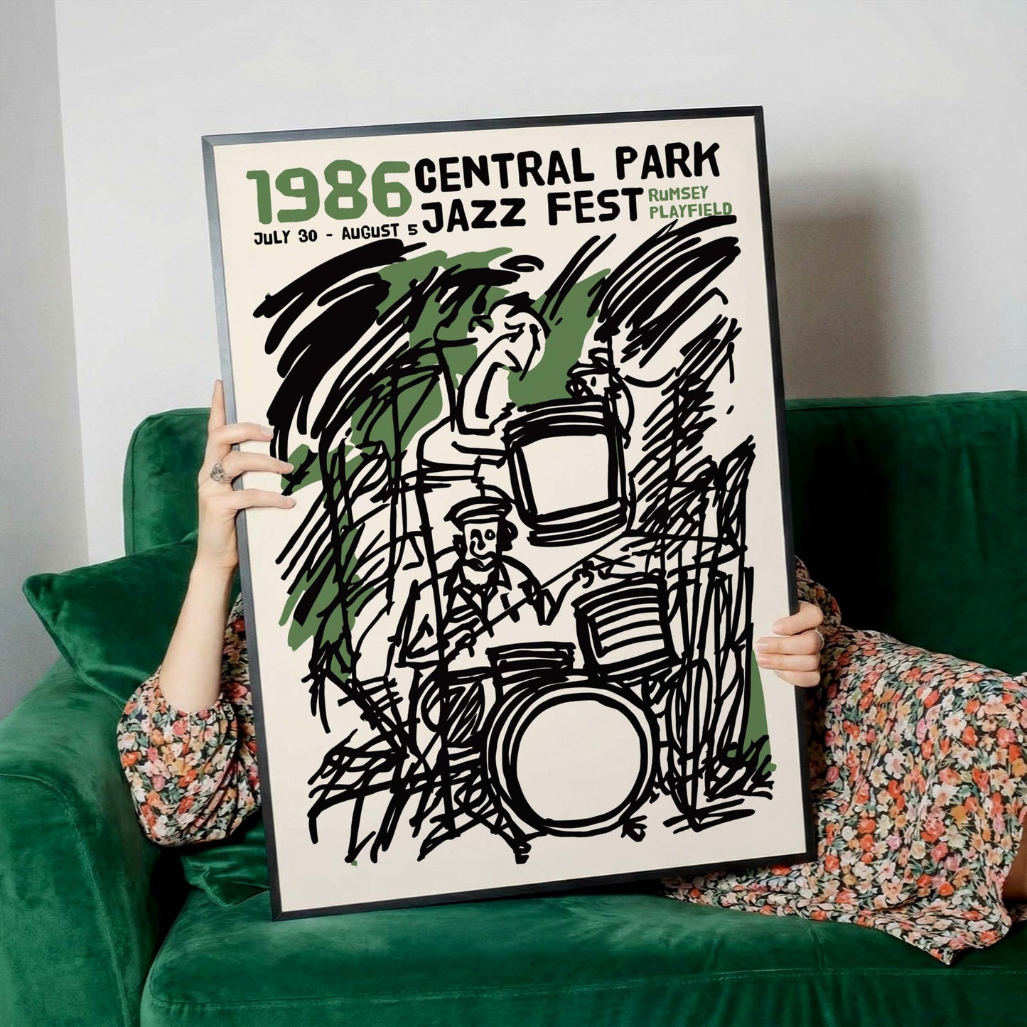 1986 Central Park Jazz Festival Poster