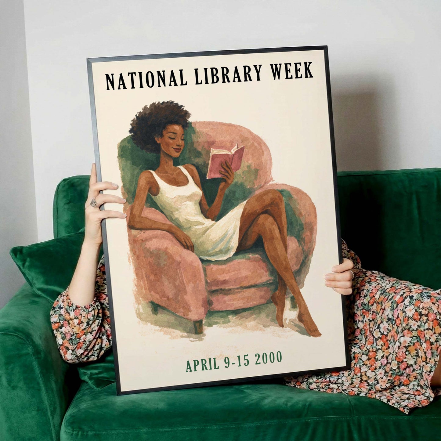 National Library Week Reading Poster Print