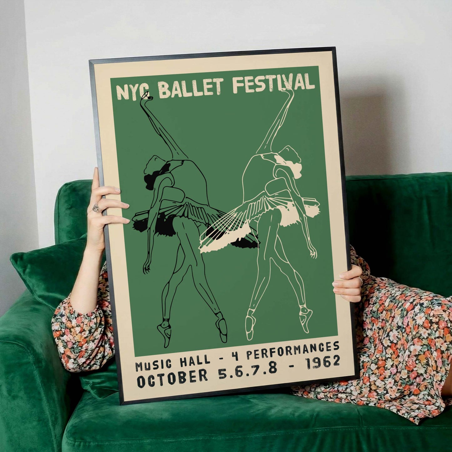 NYC Ballet Festival Vintage Poster