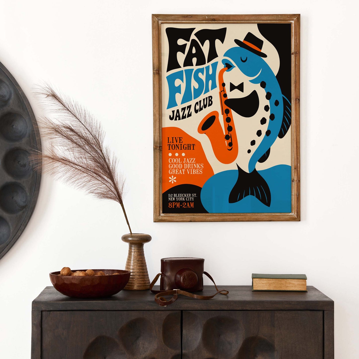 Jazz Club Fish Poster Print