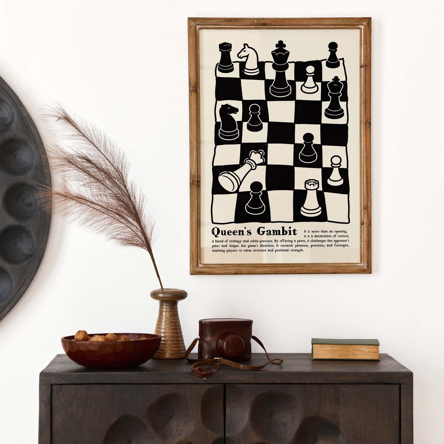 Queens Gambit Chess Poster Print