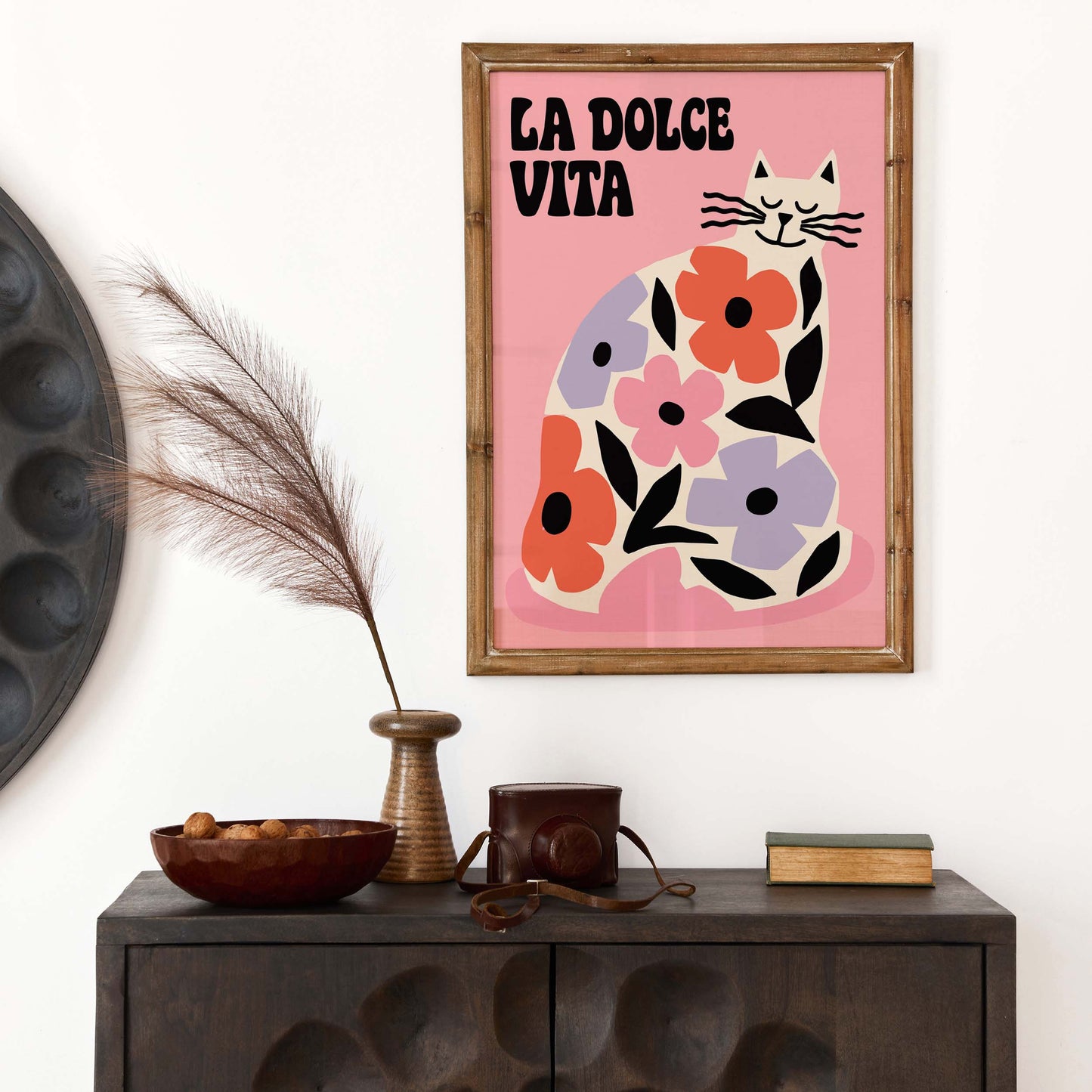 La Dolce Vita Cat Poster
