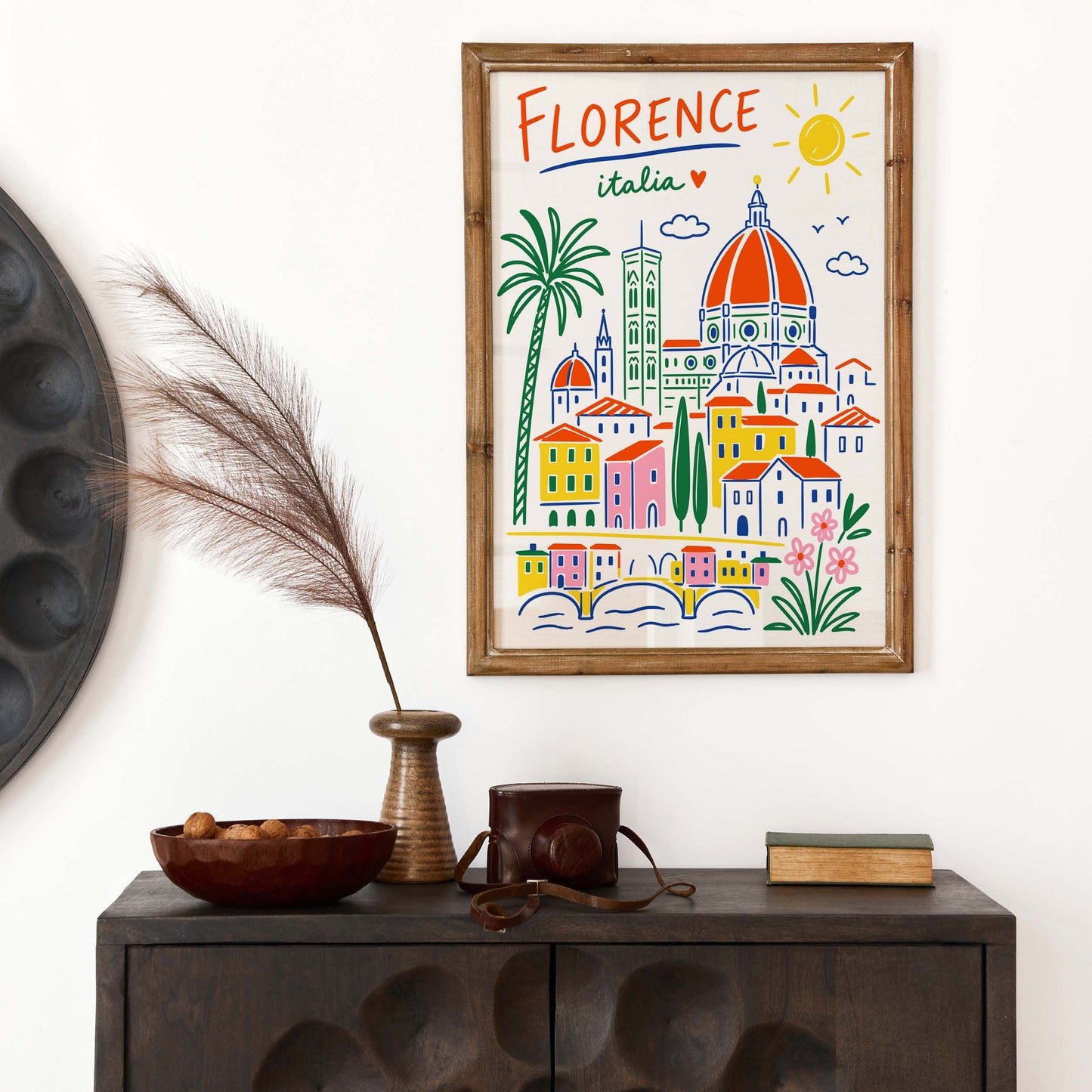 Florence Italy Cityscape Poster Print