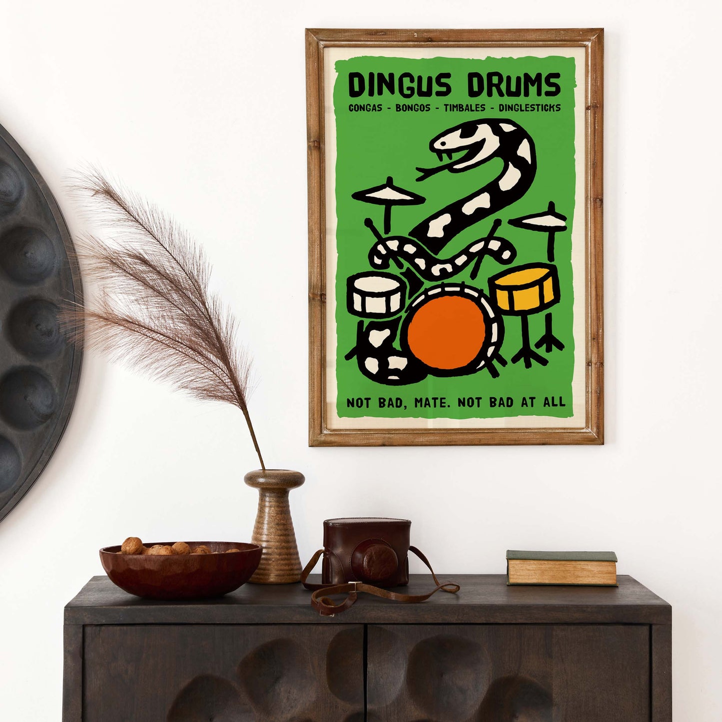 Dingus Drums Snake Print