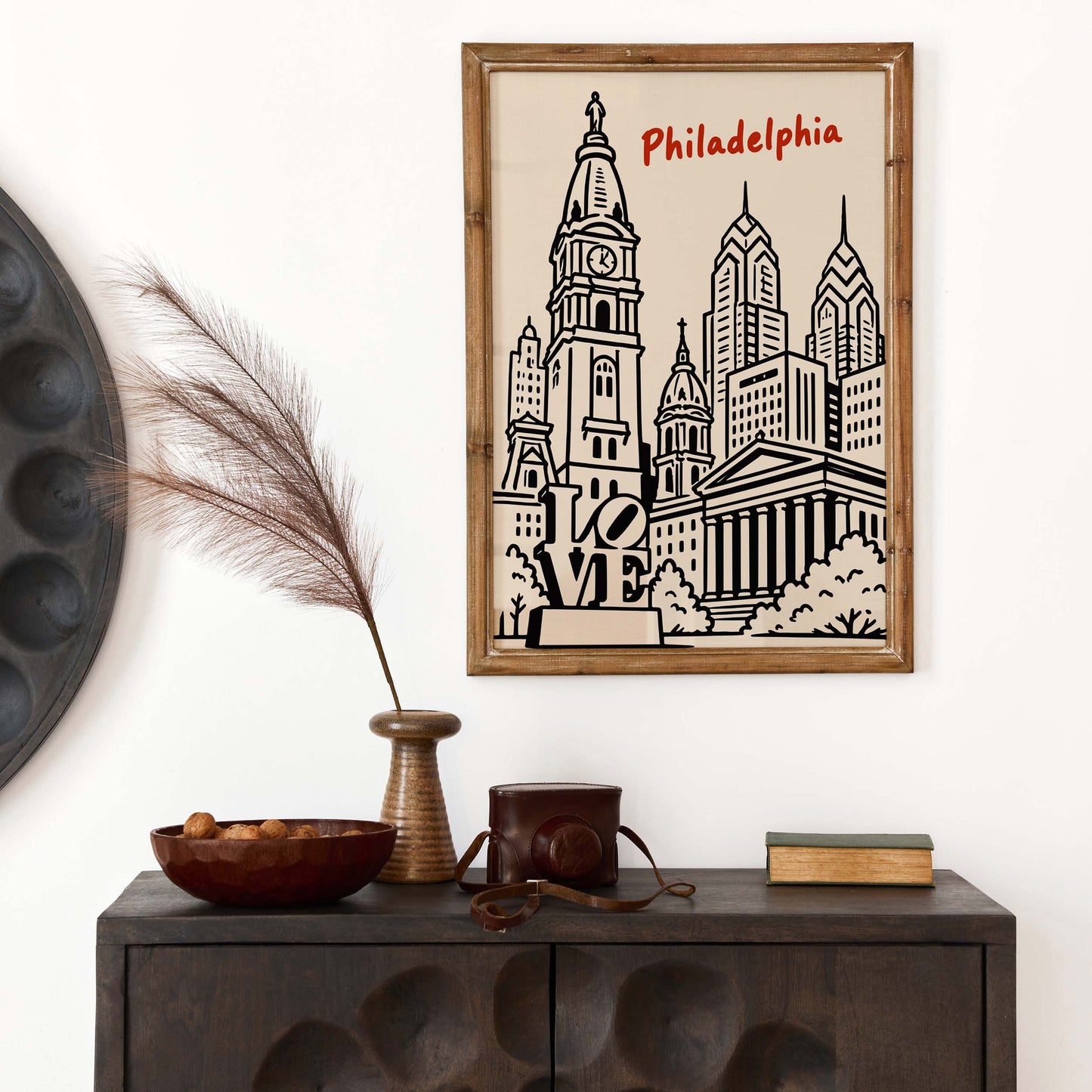Philadelphia Skyline Travel Poster