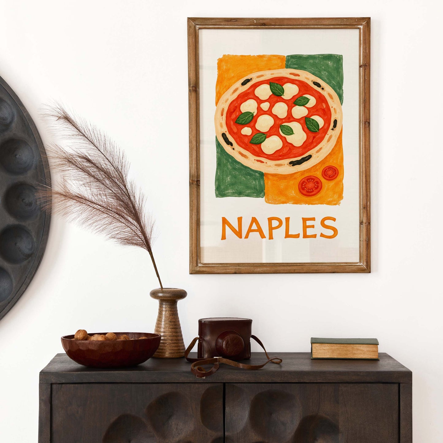 Naples Pizza Italian Food Poster