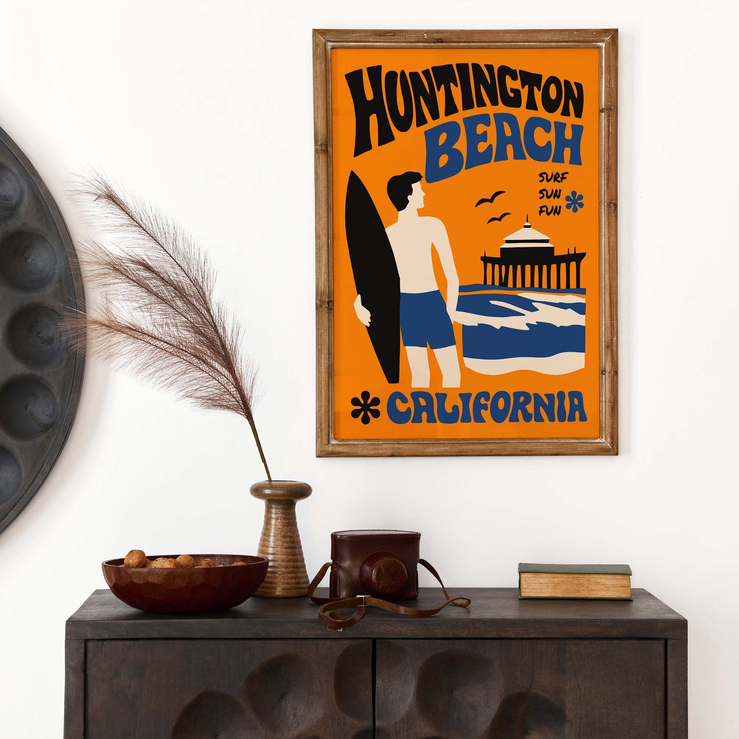 Huntington Beach Surf Print