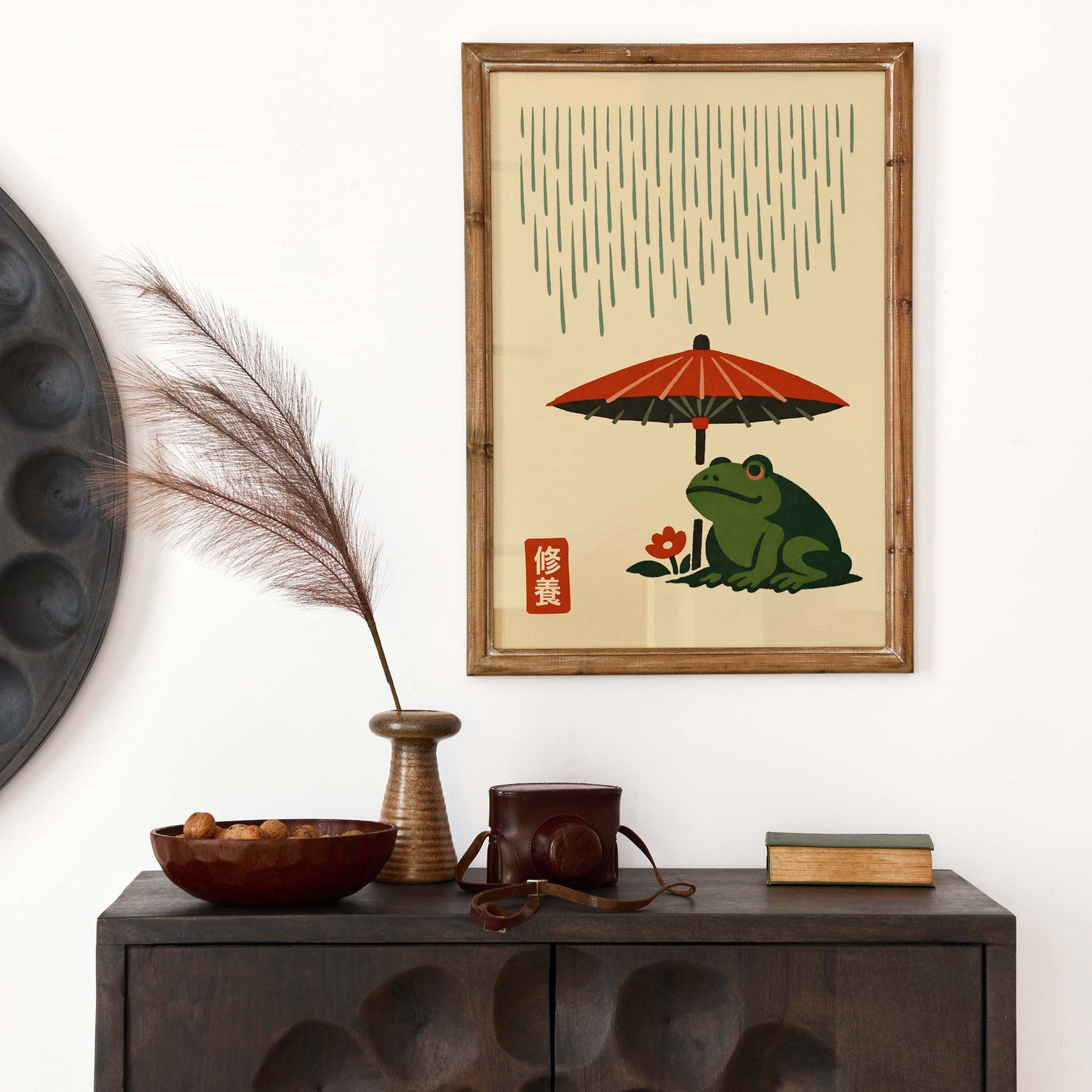Frog Umbrella Wall Art