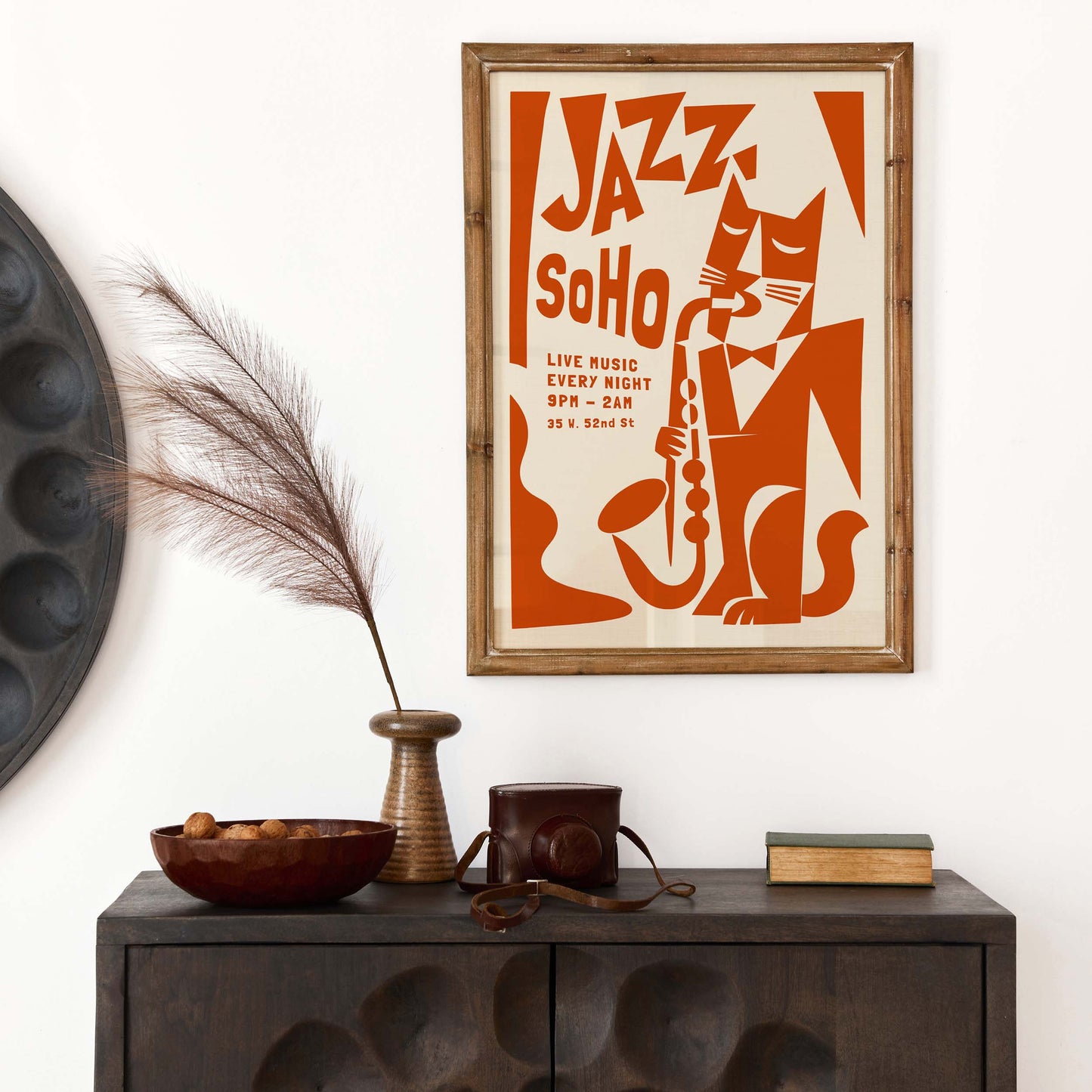 Jazz SoHo Cat Music Poster Print