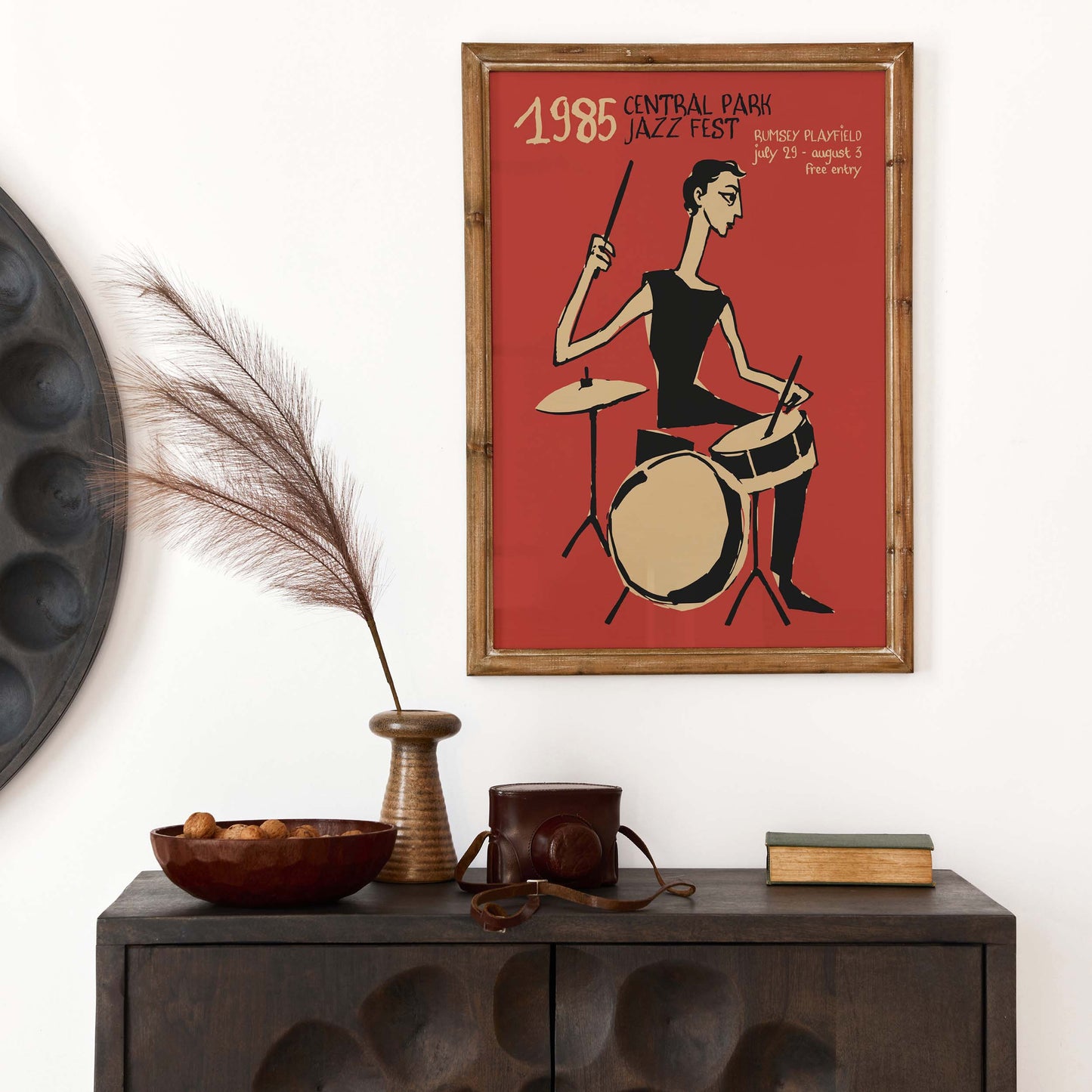 Central Park Jazz Fest Poster Wall Art For Living Room