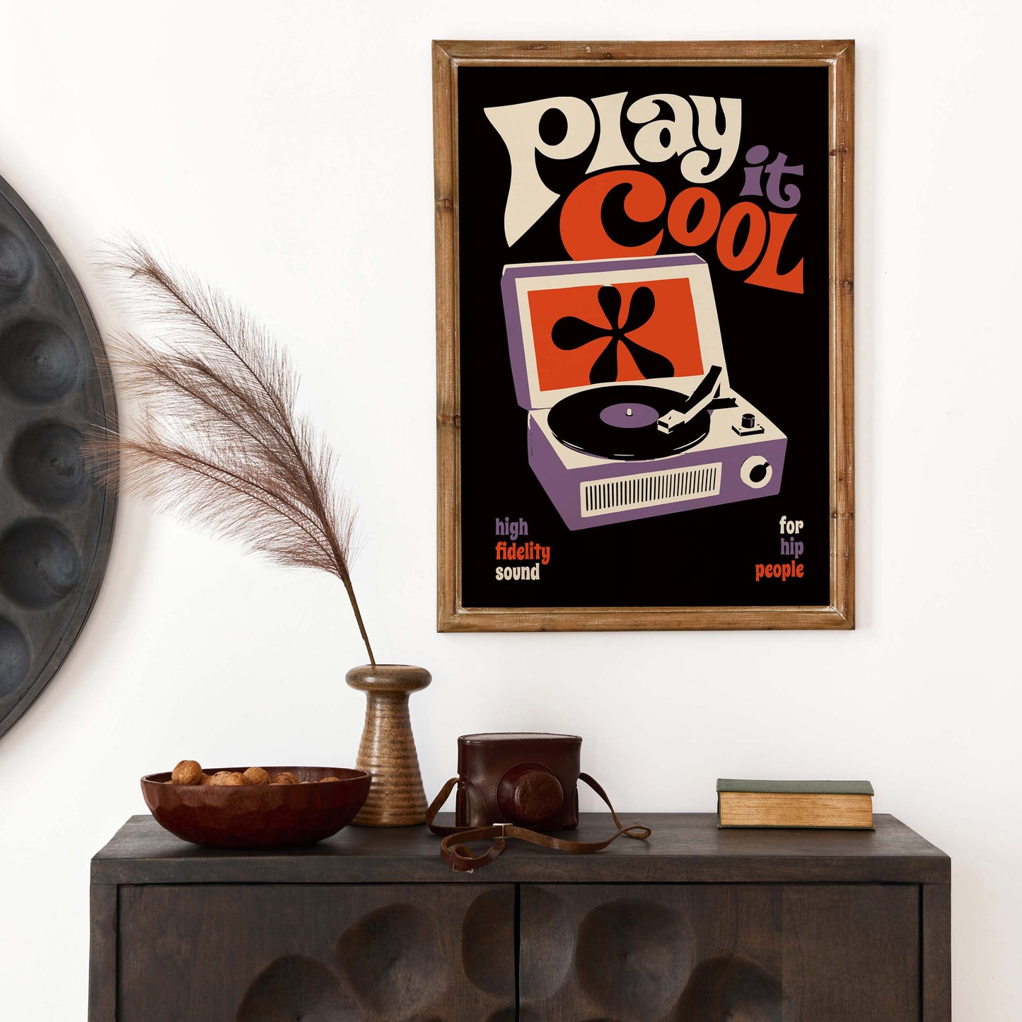 Retro Vinyl Turntable Wall Art