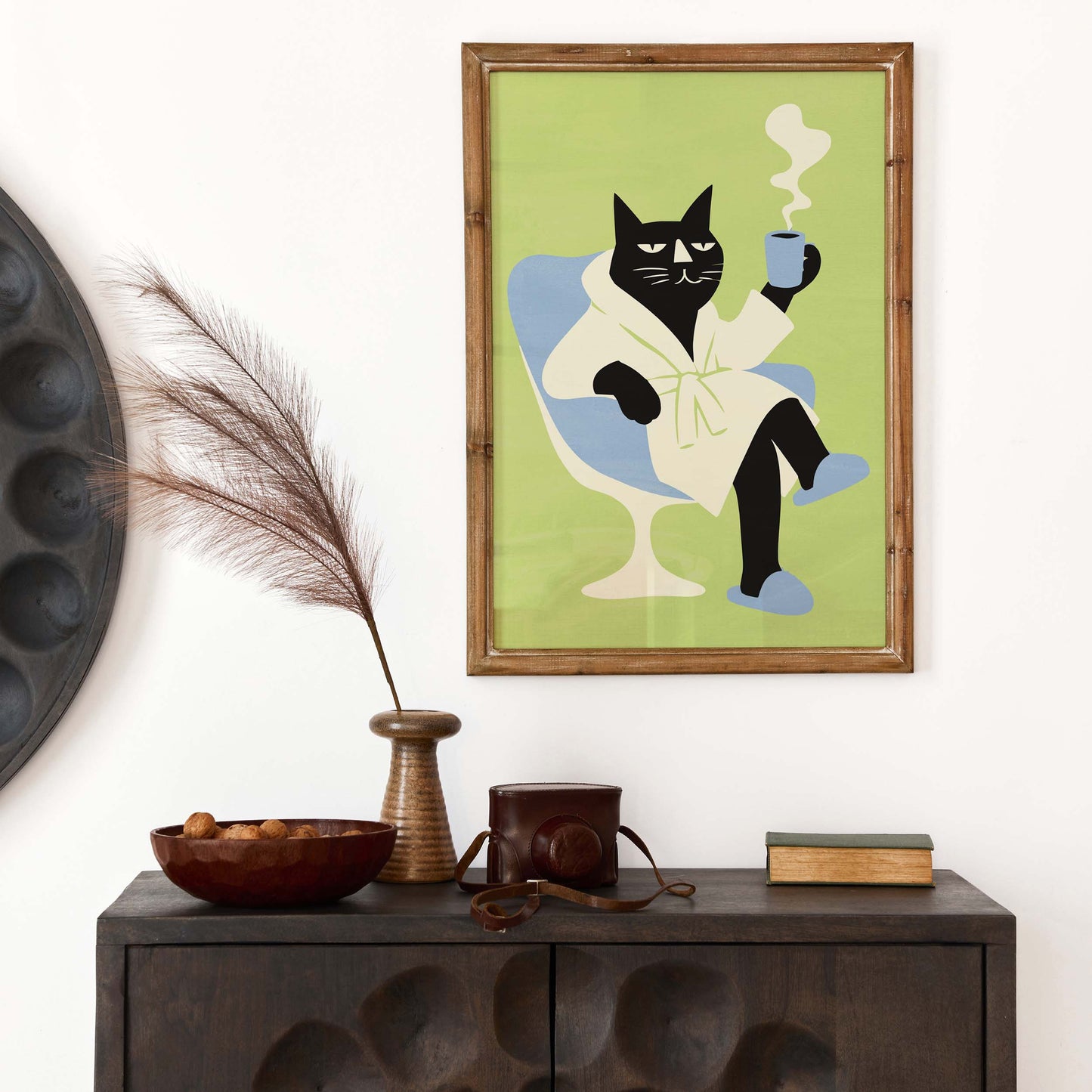 Black Cat Coffee Wall Art