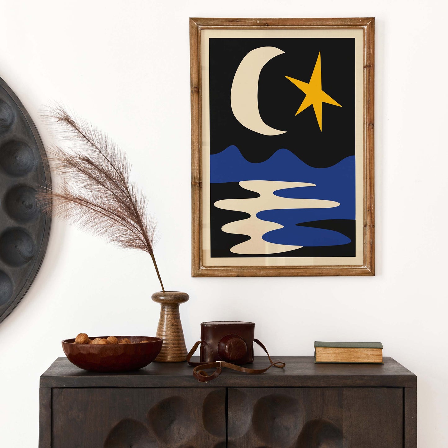 Moon Star Night Wall Art