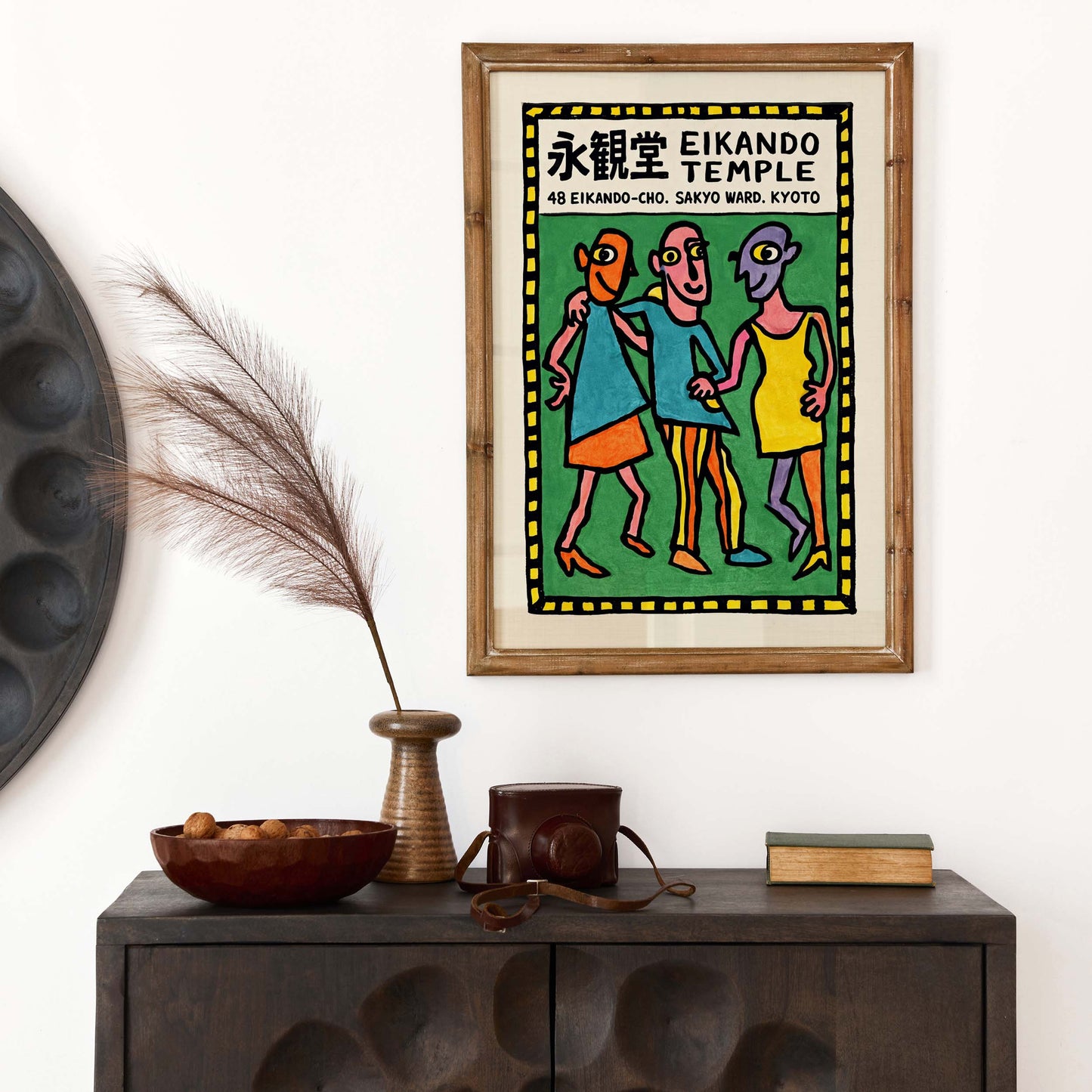 Eikando Temple Figures Poster Print