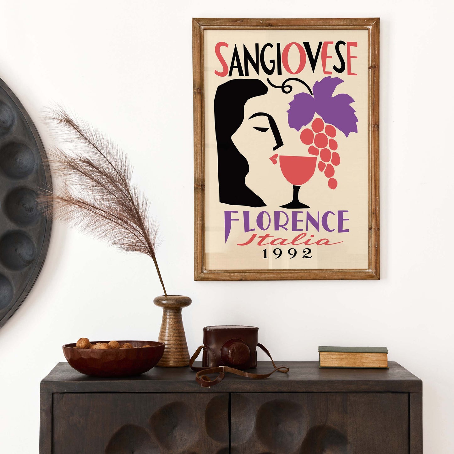 Sangiovese Florence Italia Wine Poster