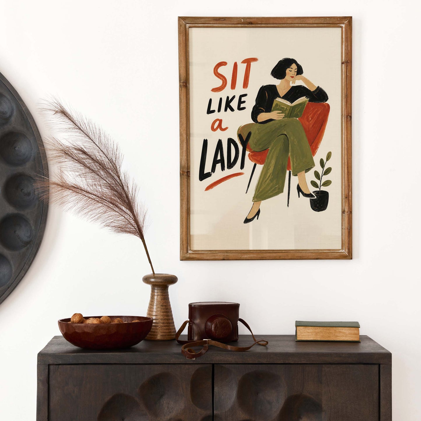 Book Lover Reading Wall Print
