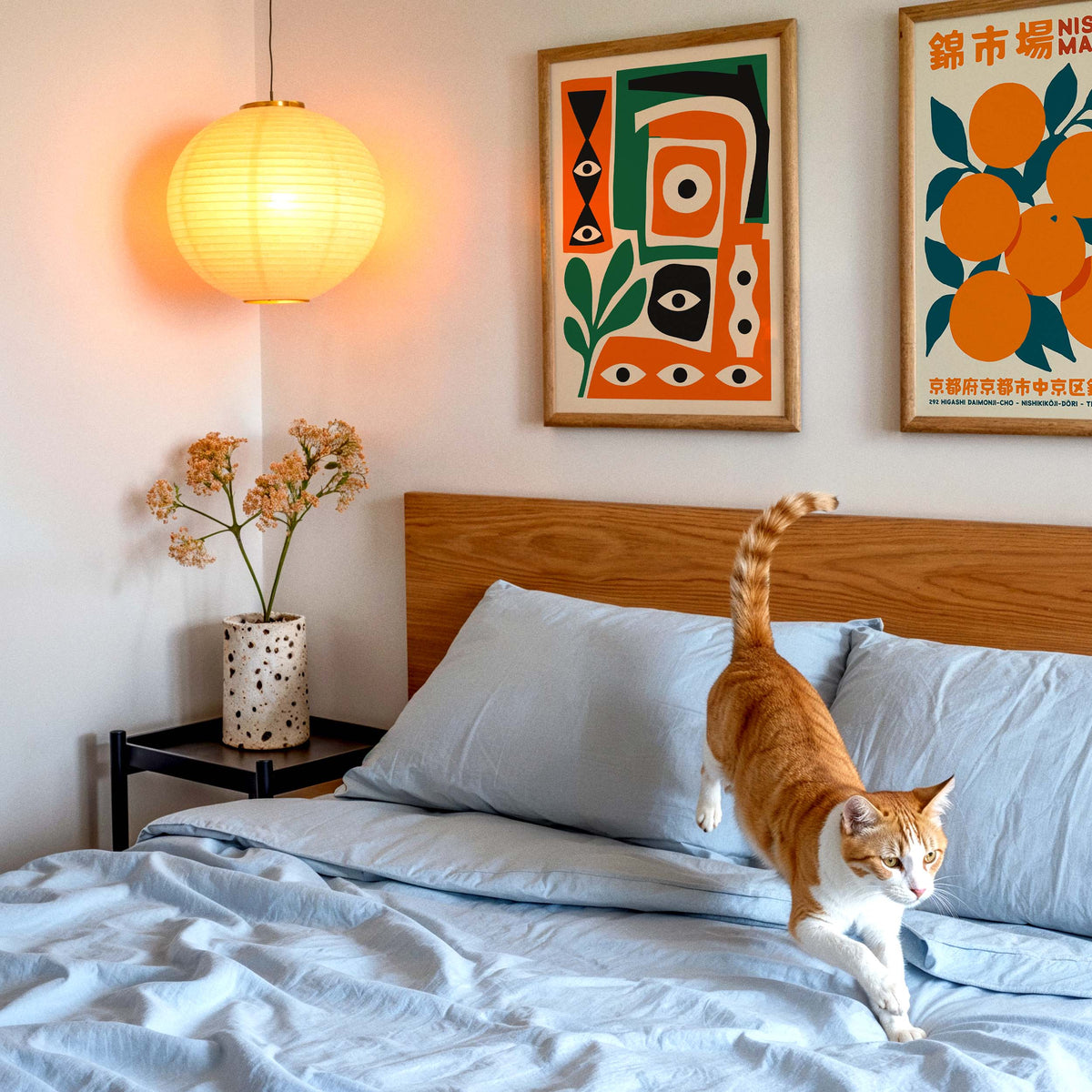 Abstract Eyes Living Room Wall Art