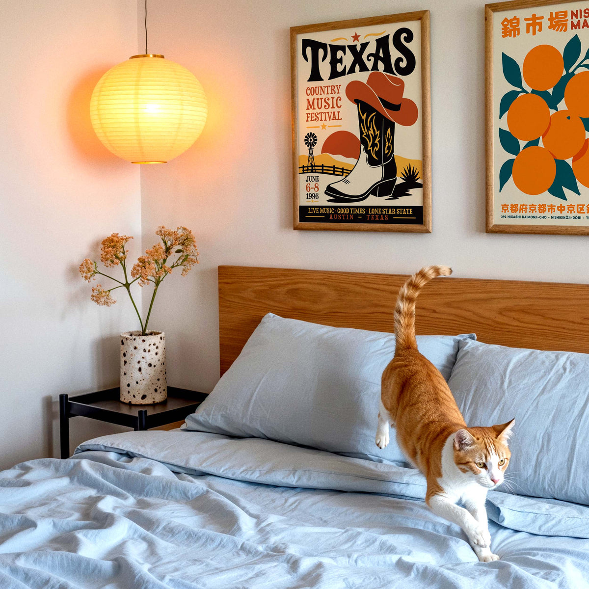 Texas Country Festival Living Room Print