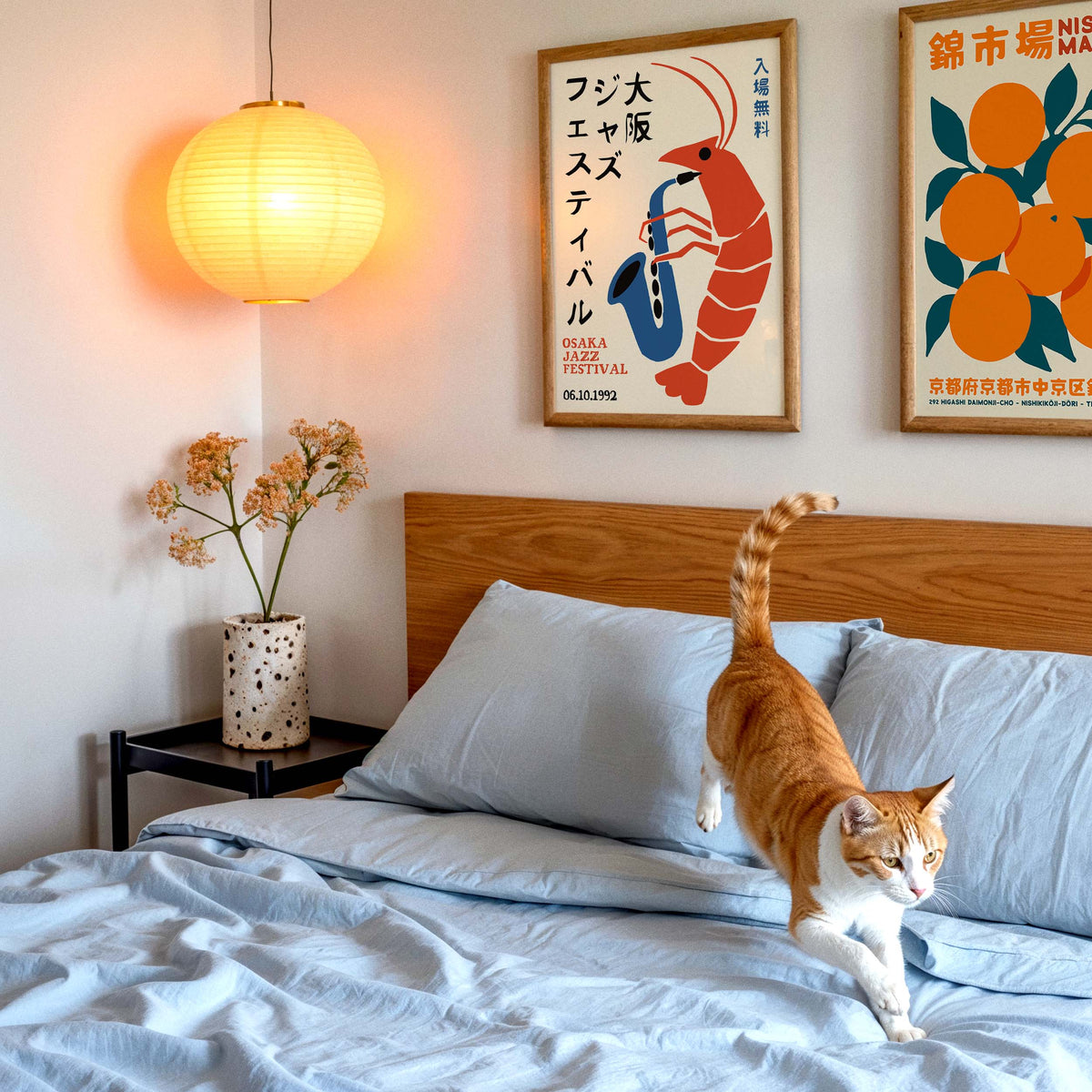Shrimp Playing Saxophone Poster For Kitchen