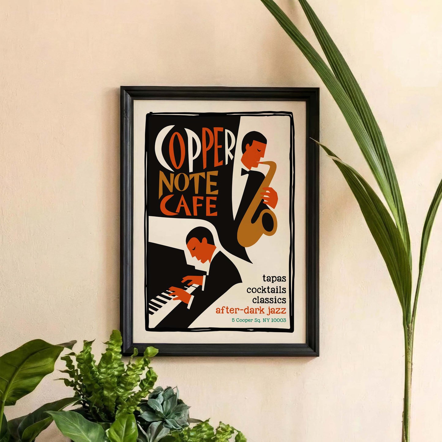 Copper Note Cafe Jazz Poster