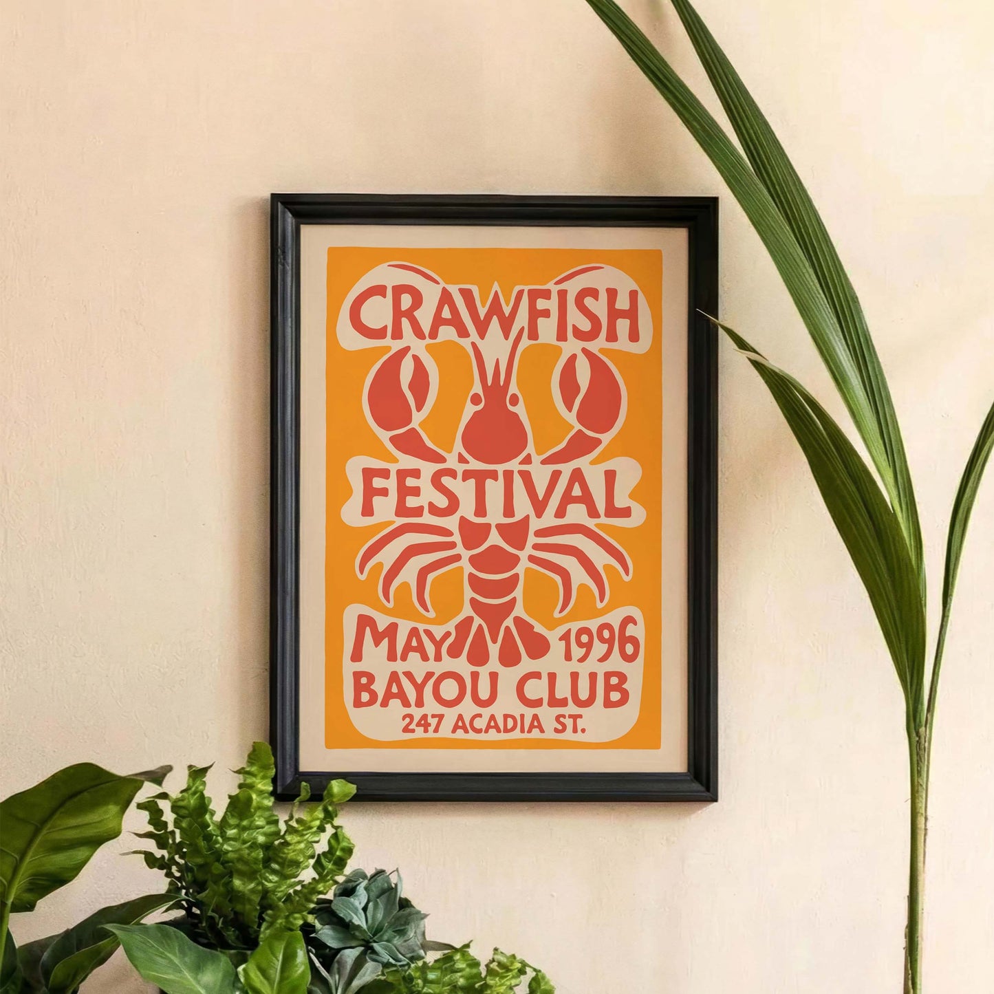 Vintage Crawfish Festival Wall Art