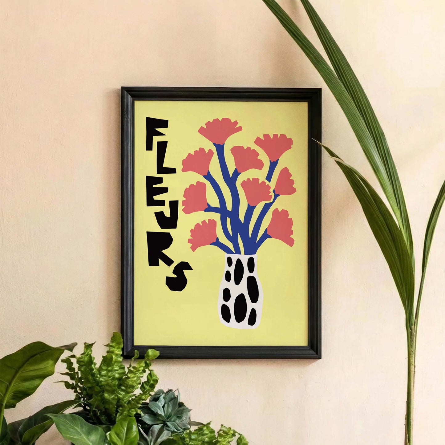 Fleurs Botanical Poster Wall Art