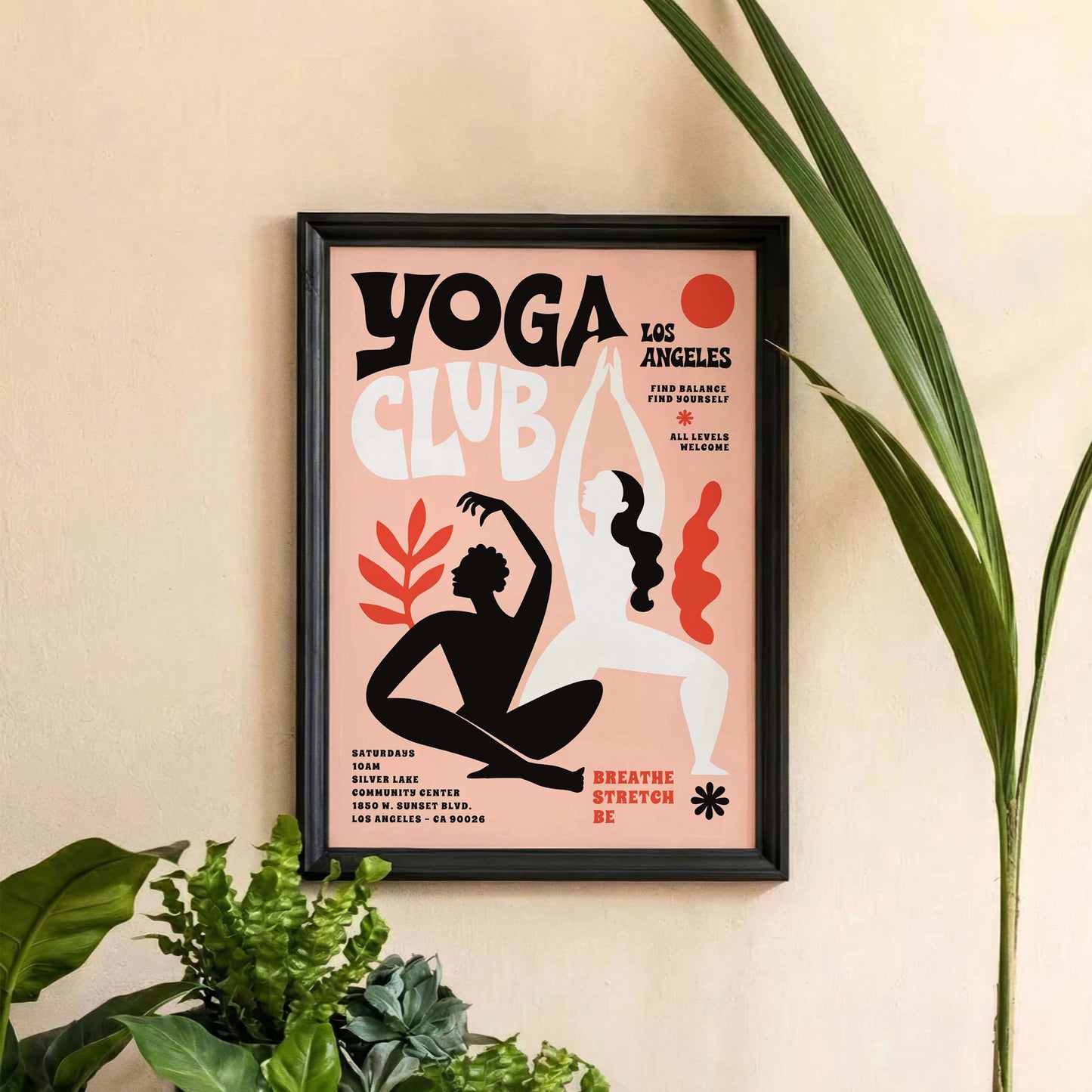 Yoga Club Wall Art Print