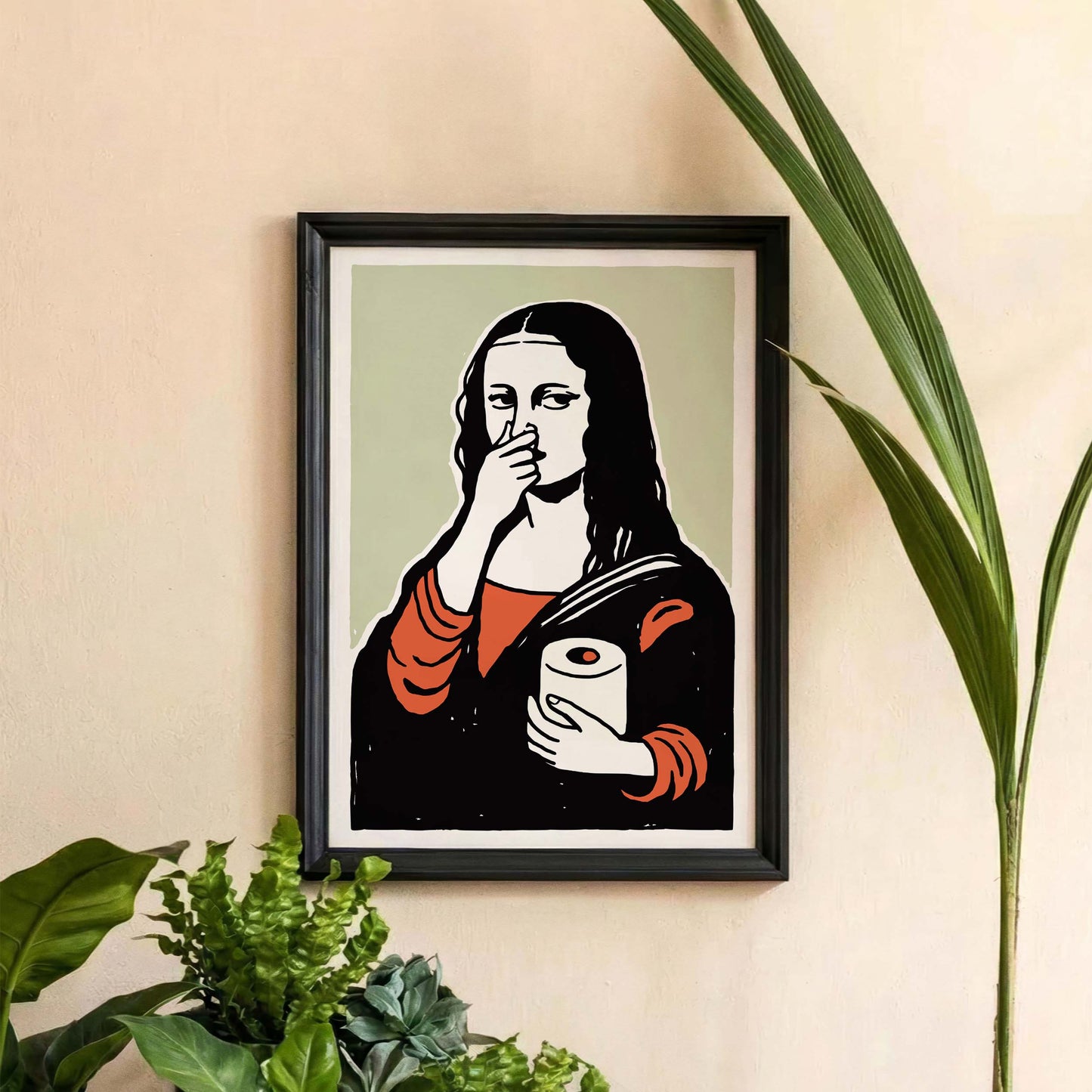 Mona Lisa Toilet Paper Poster