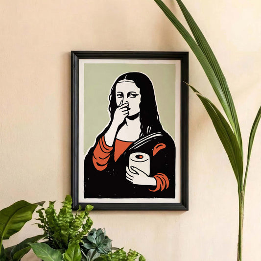 Mona Lisa Toilet Paper Poster