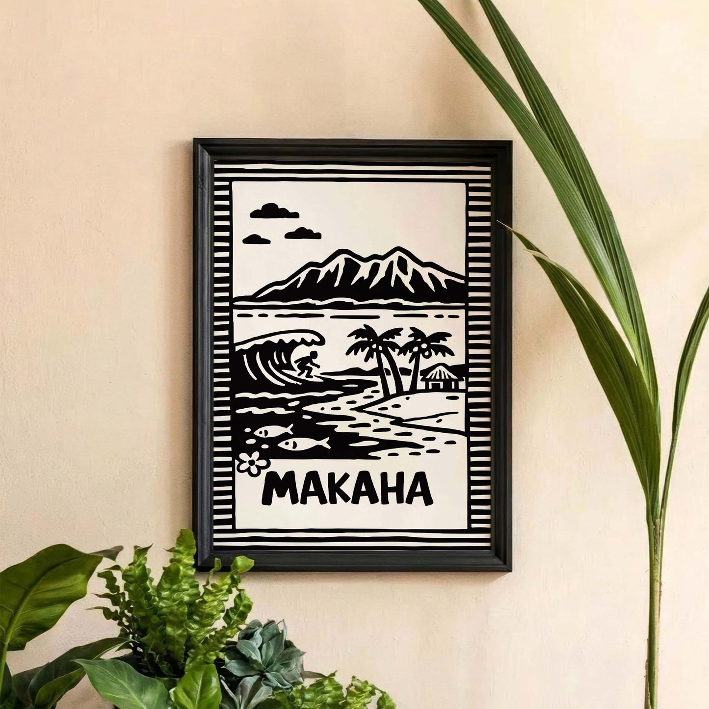 Makaha Hawaii Poster Print