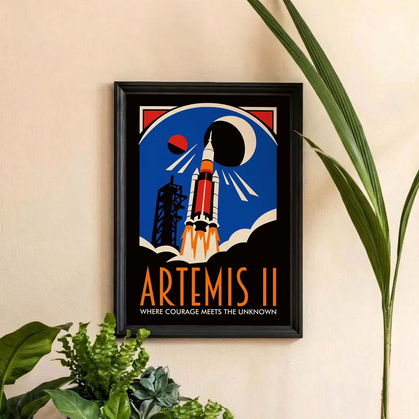 Artemis II Rocket Launch Poster