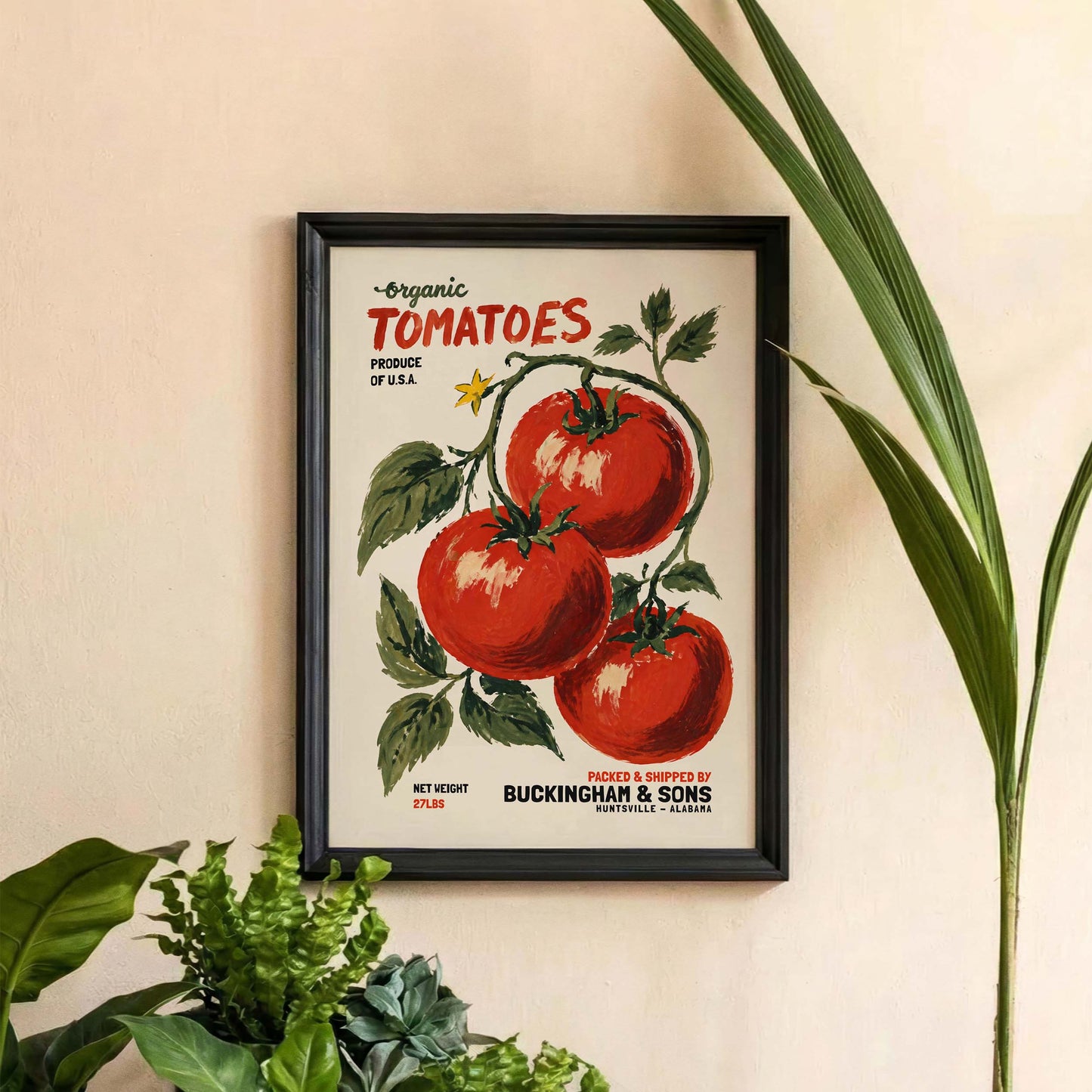 Organic Tomato Kitchen Poster
