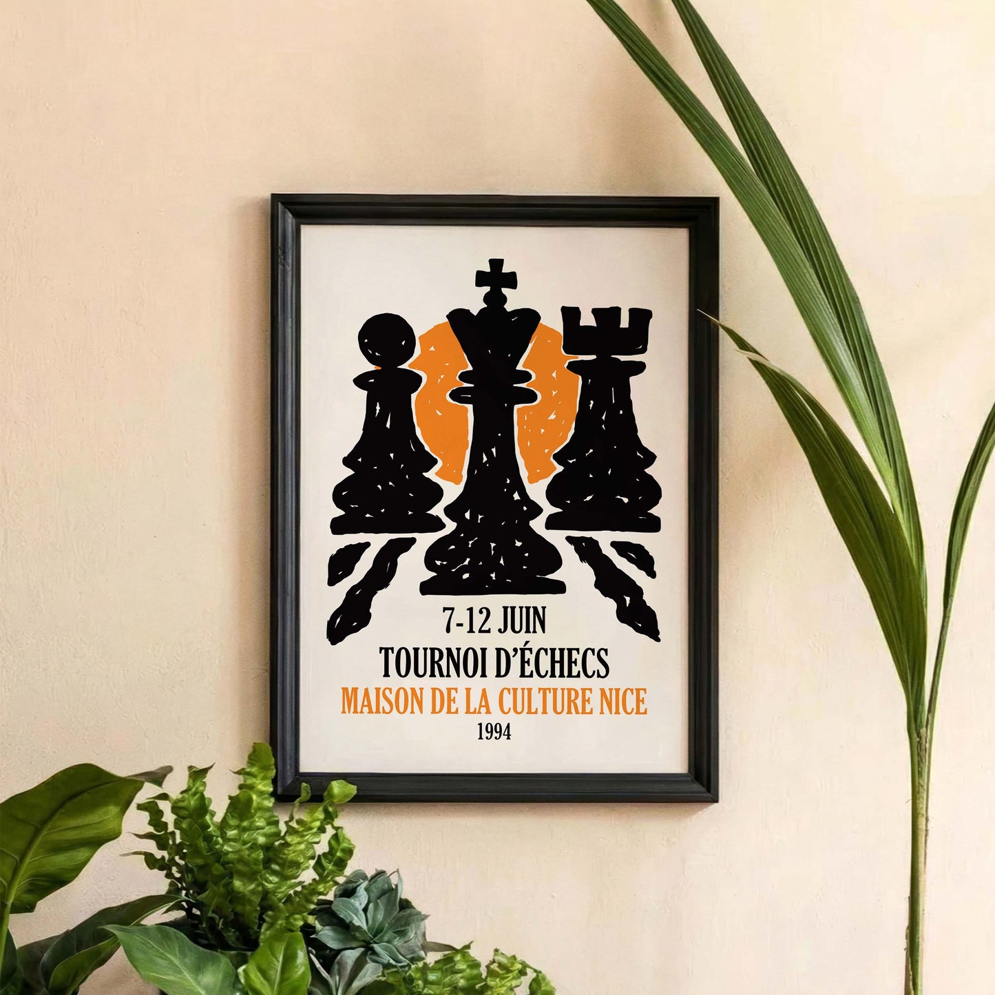 Chess Tournament Poster Wall Art