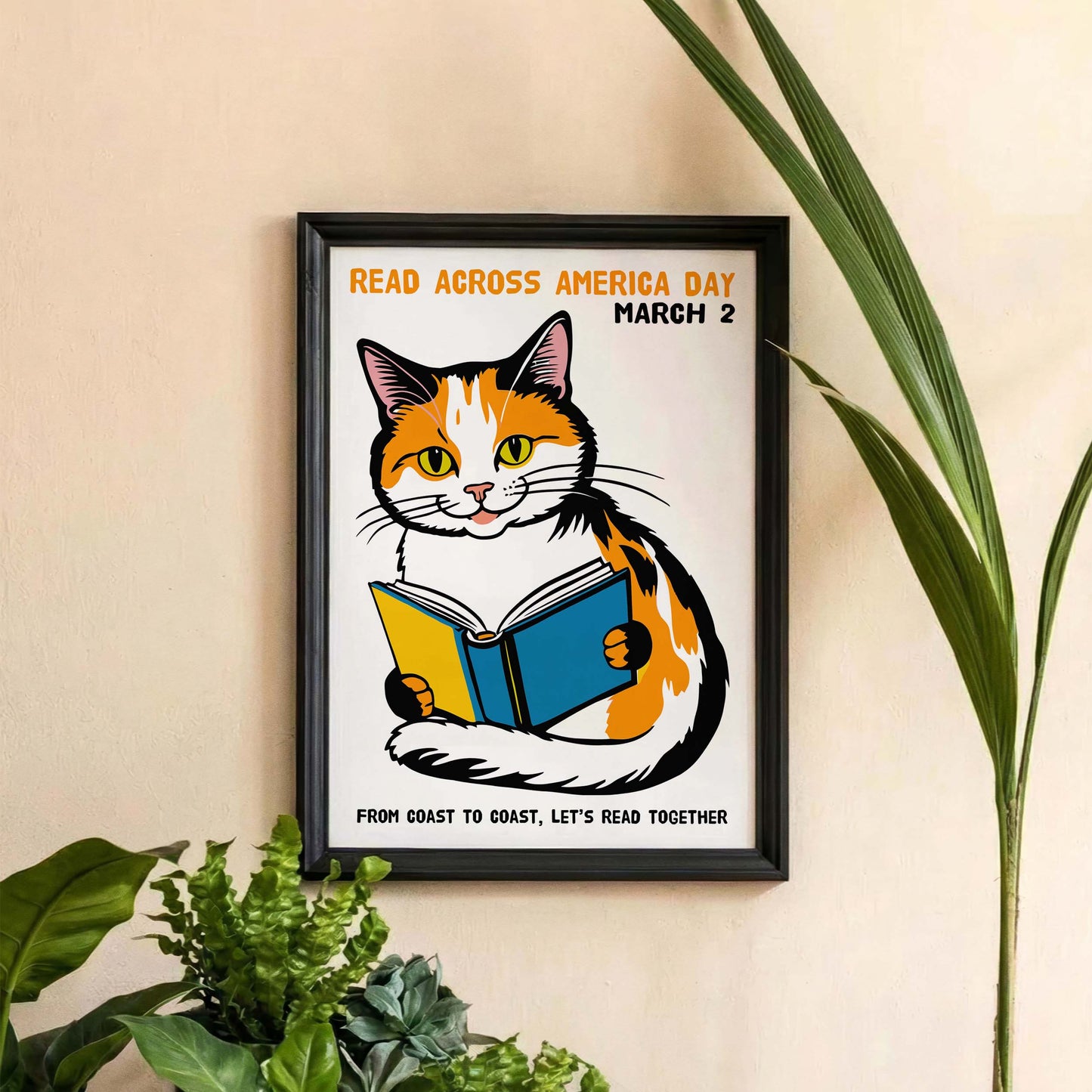 Read Across America Cat Poster