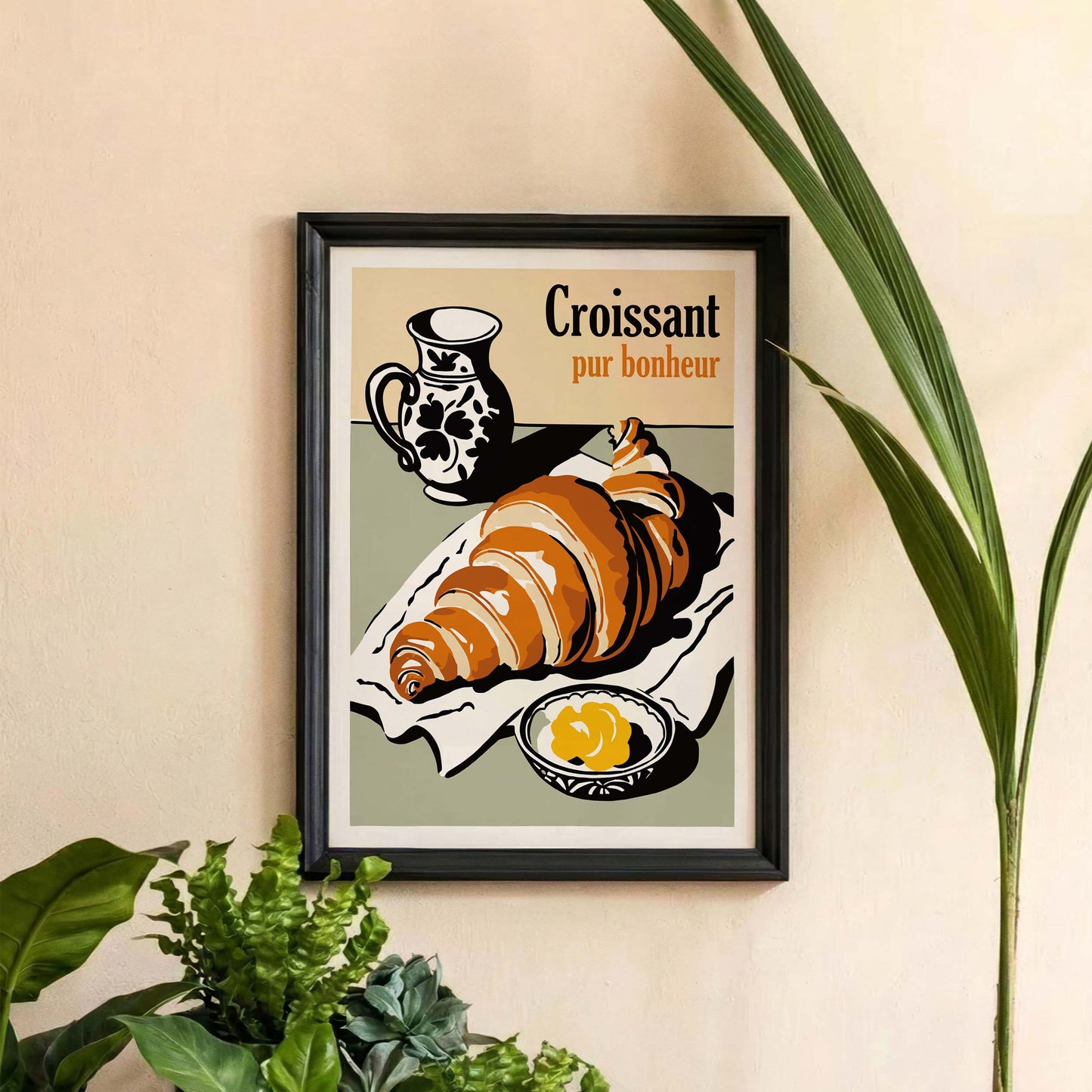 French Croissant Kitchen Print
