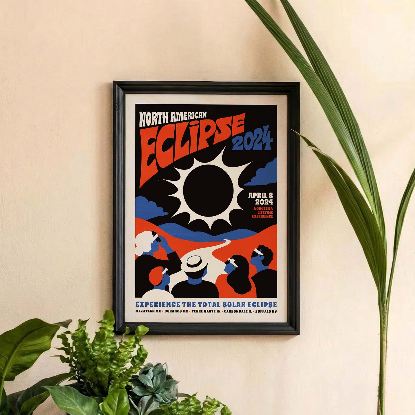 North American Eclipse 2024 Poster