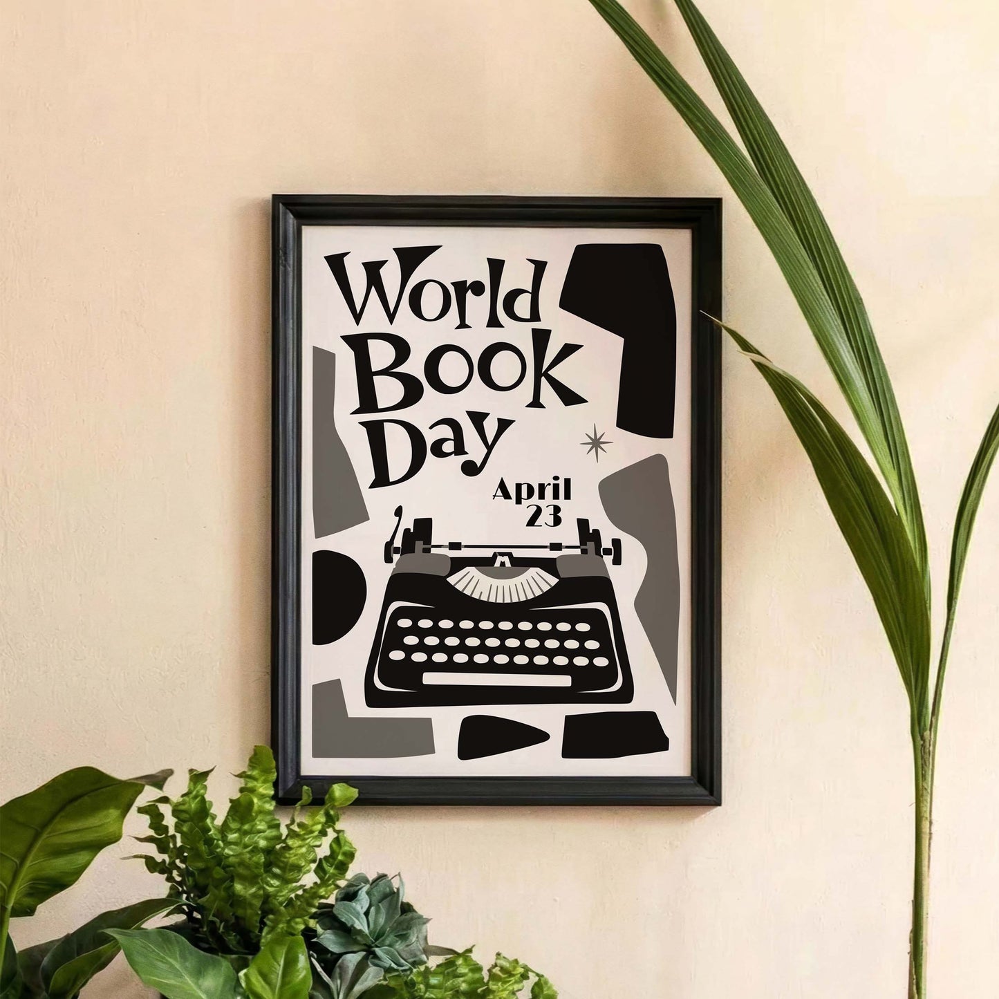 World Book Day Typewriter Poster