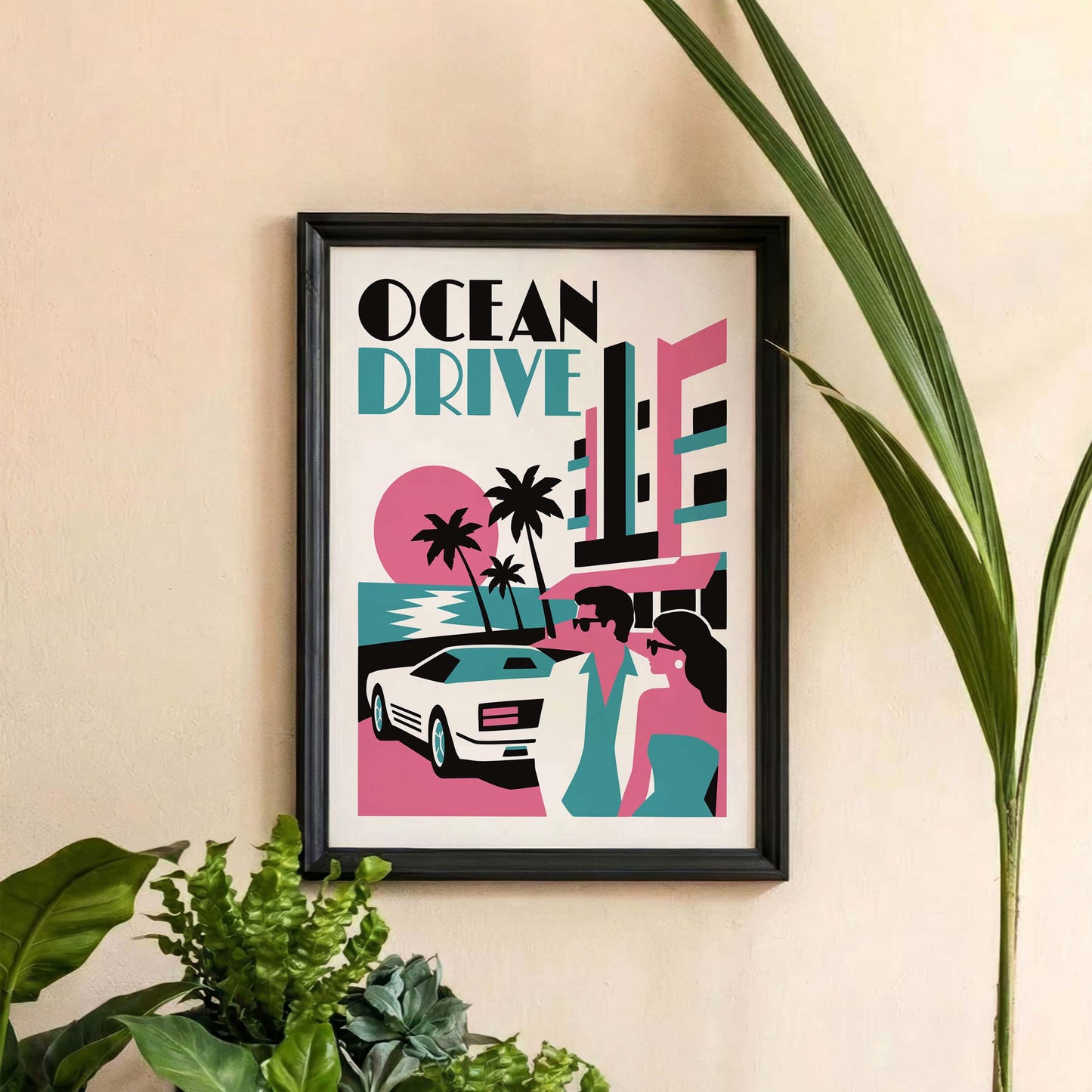 Ocean Drive Poster Print