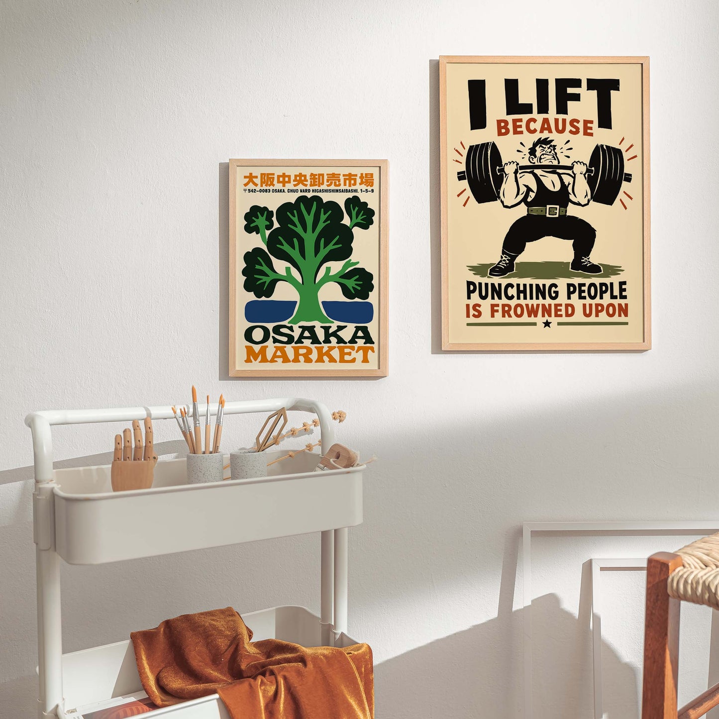 Weightlifting Gym Poster Wall Art