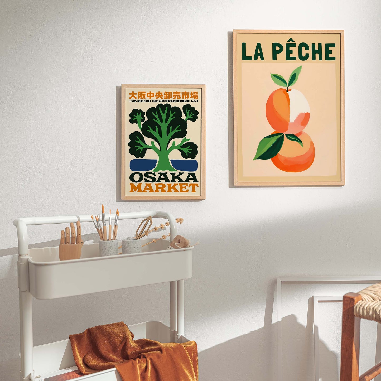 La Peche Fruit Poster