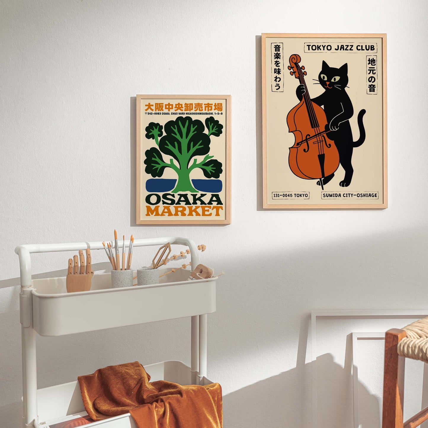 Tokyo Jazz Club Cat Print