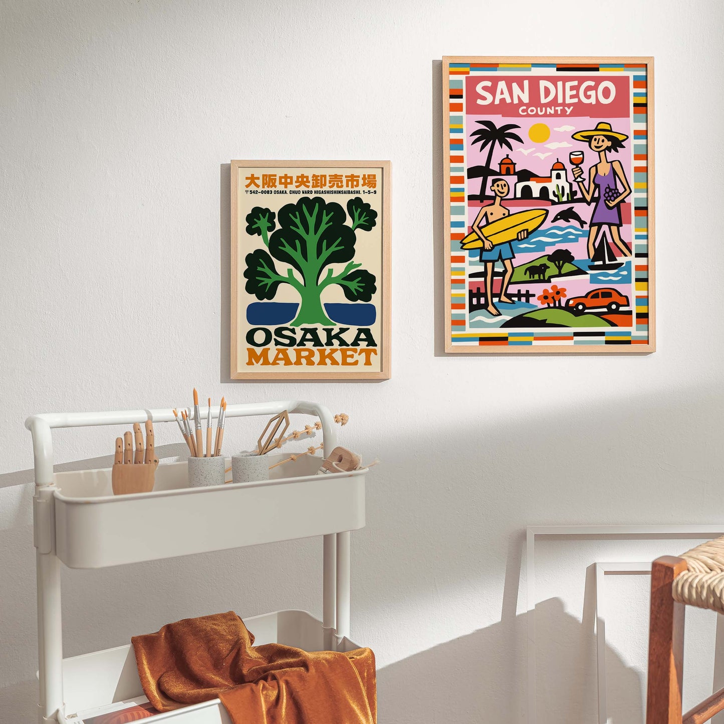 San Diego County Travel Poster