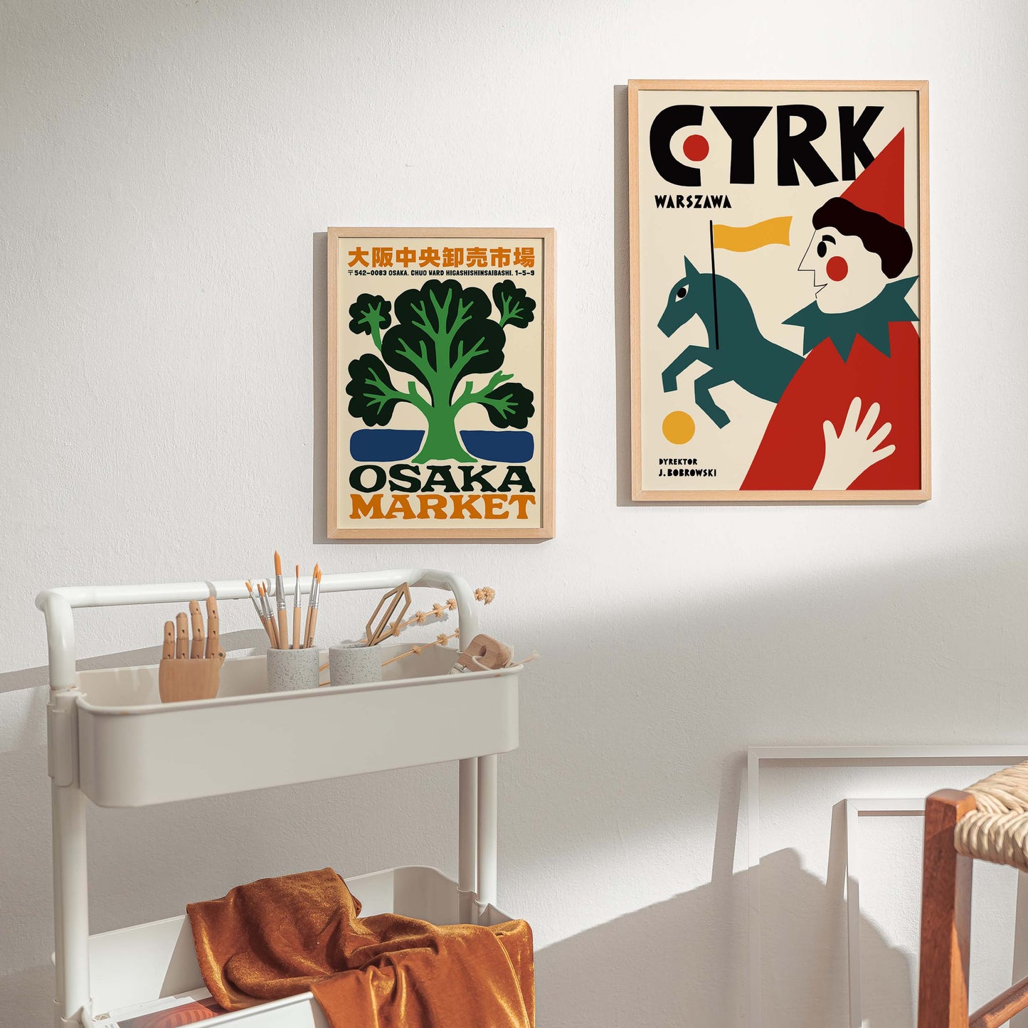 Cyrk Warszawa Vintage Circus Poster