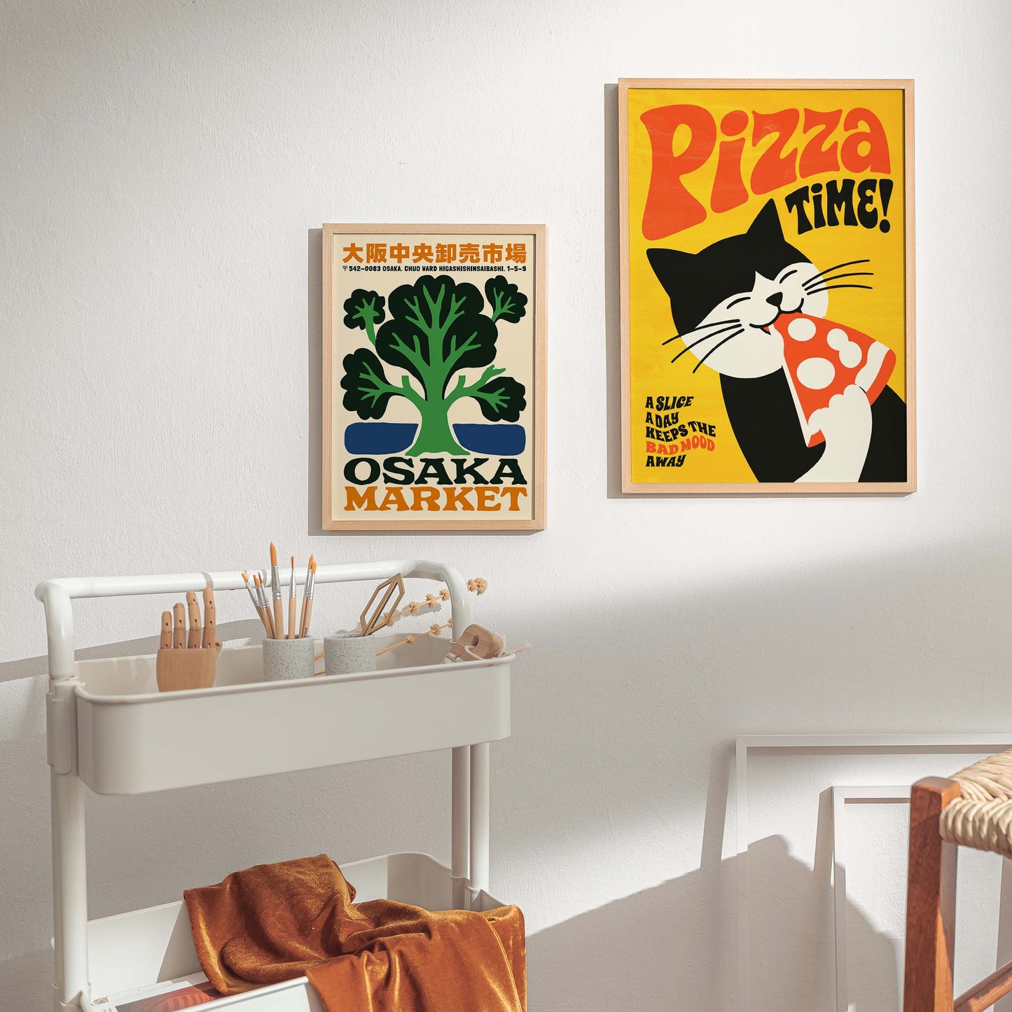 Pizza Cat Poster Print